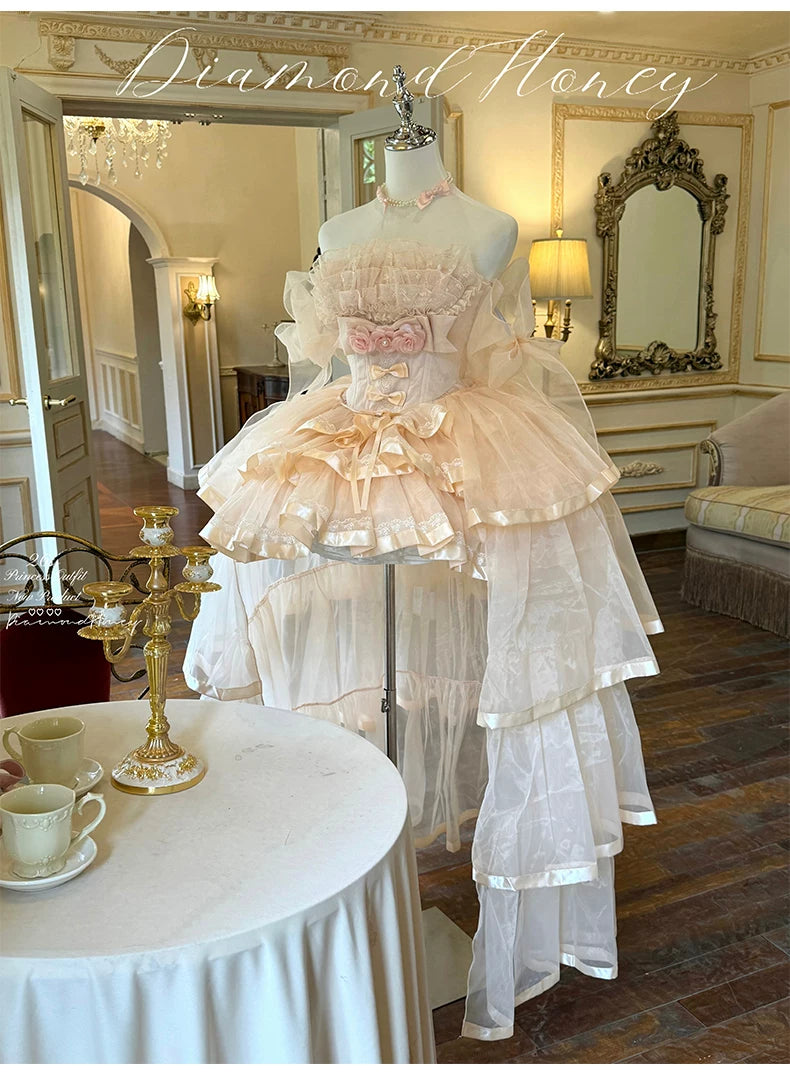 Mousse Love Song Short JSK Ballet Bridal Lolita Dress