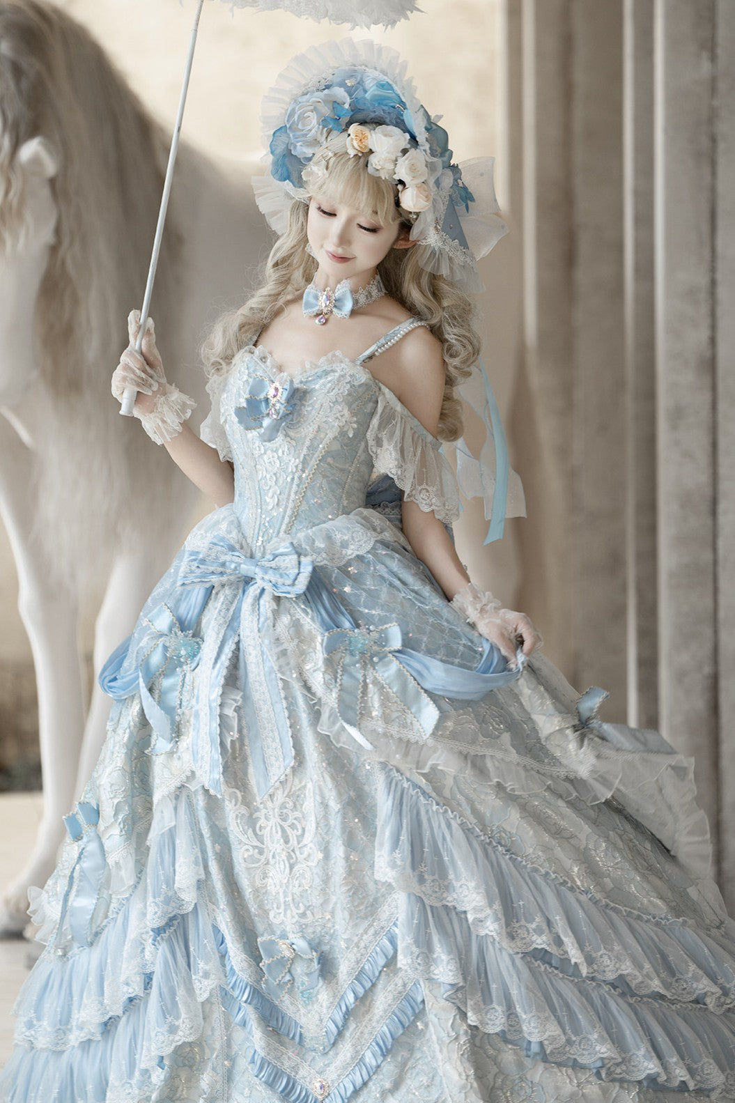 Step On Snow Japanese Sweet Bridal Lolita Dress