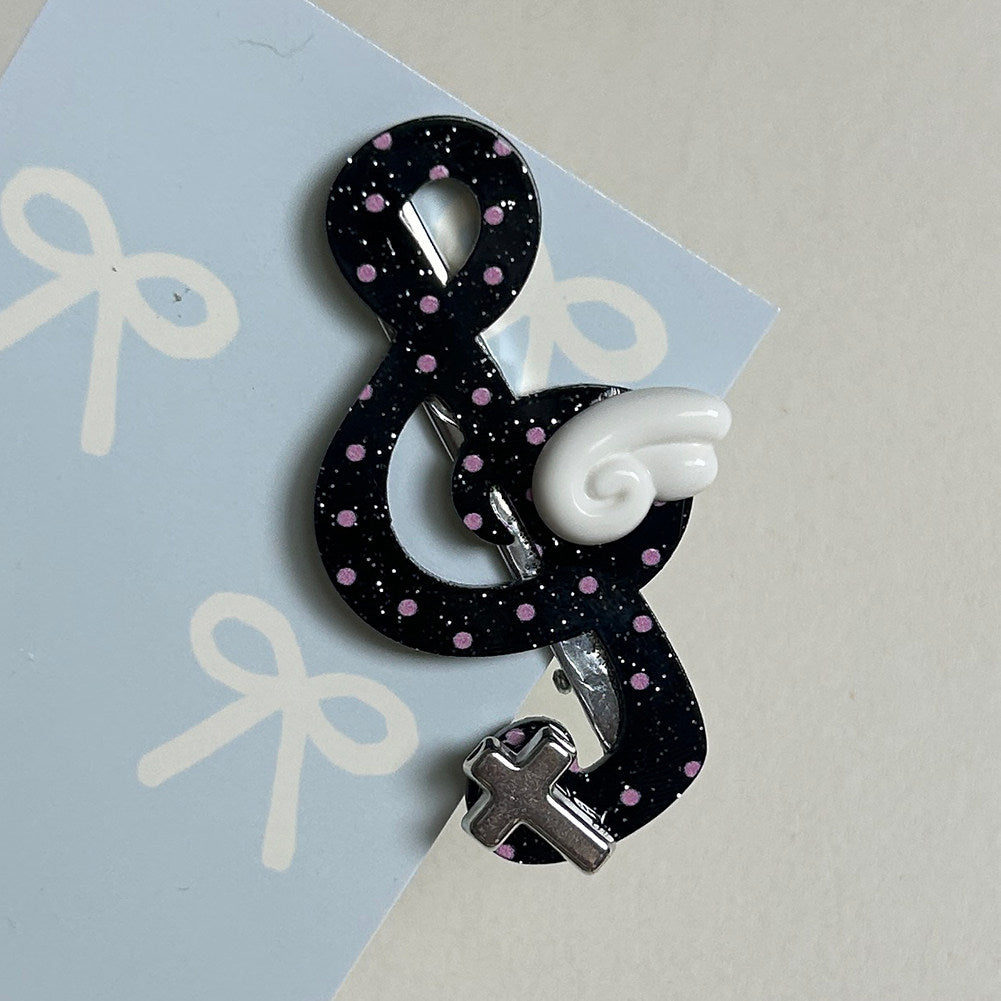 Vintage‑Y2K Lucky Musical Note Hair Clips Retro Girl Hair Accessories