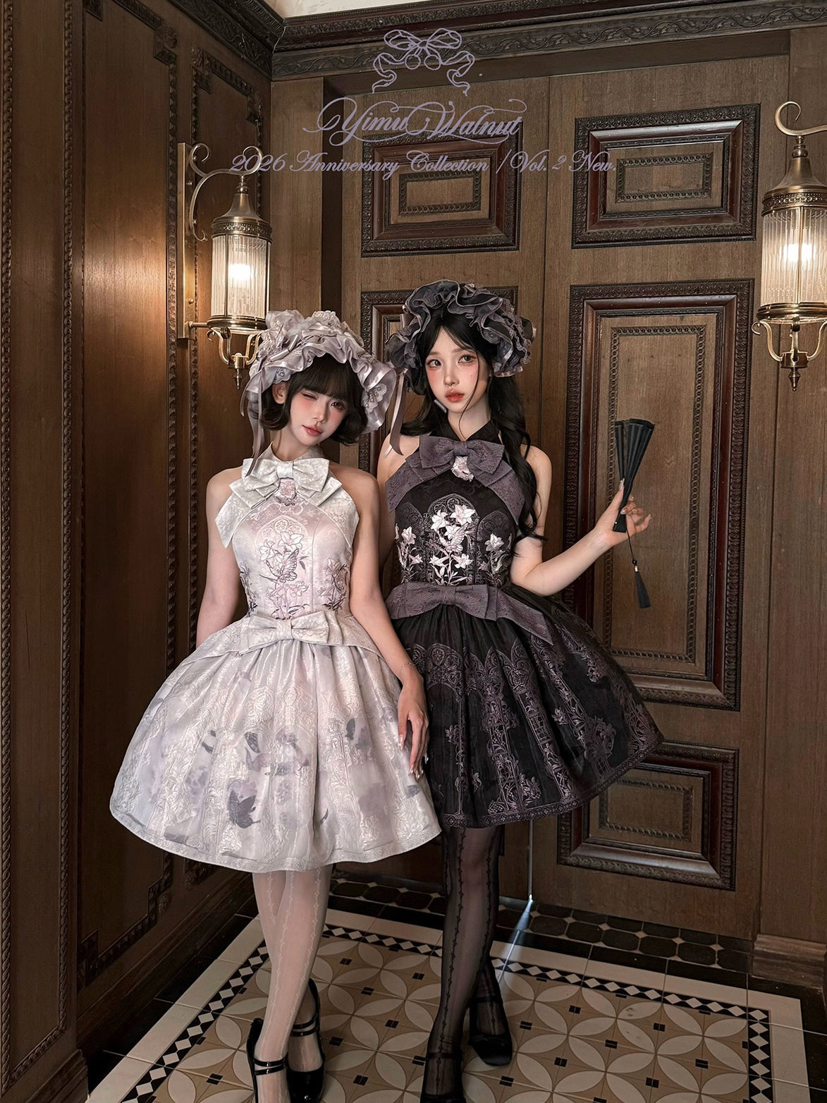 Stained‑Glass Reverie Japanese‑Style Classic Lolita Purple JSK Dress Set
