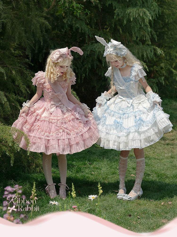 Ribbon Rabbit Lolita Pink JSK Dress