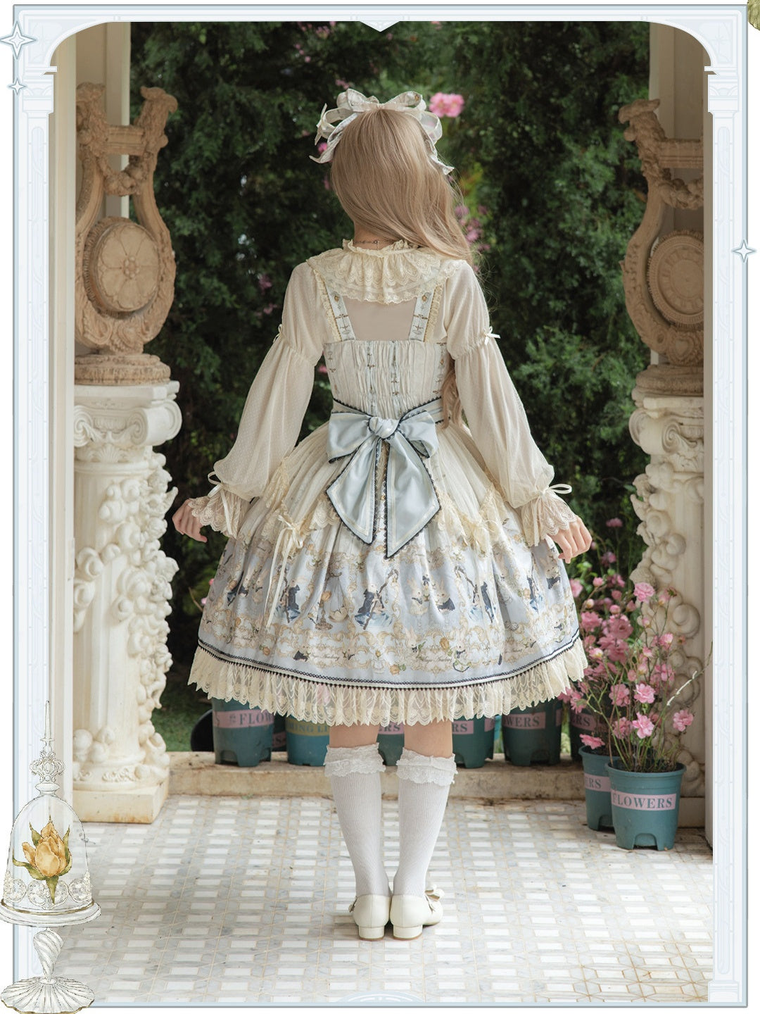 Magic Academy Record Vintage‑Old‑School Printed Lolita JSK / OP Dress