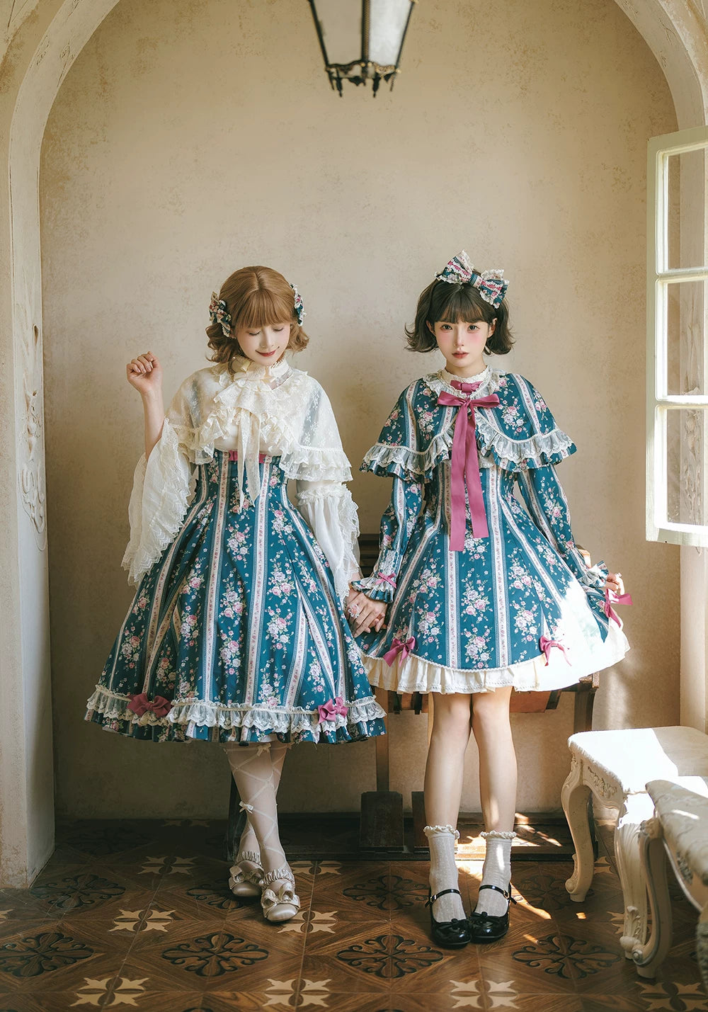 Susans Garden Cotton Floral Wall Lolita Daily Wear Lace Cape