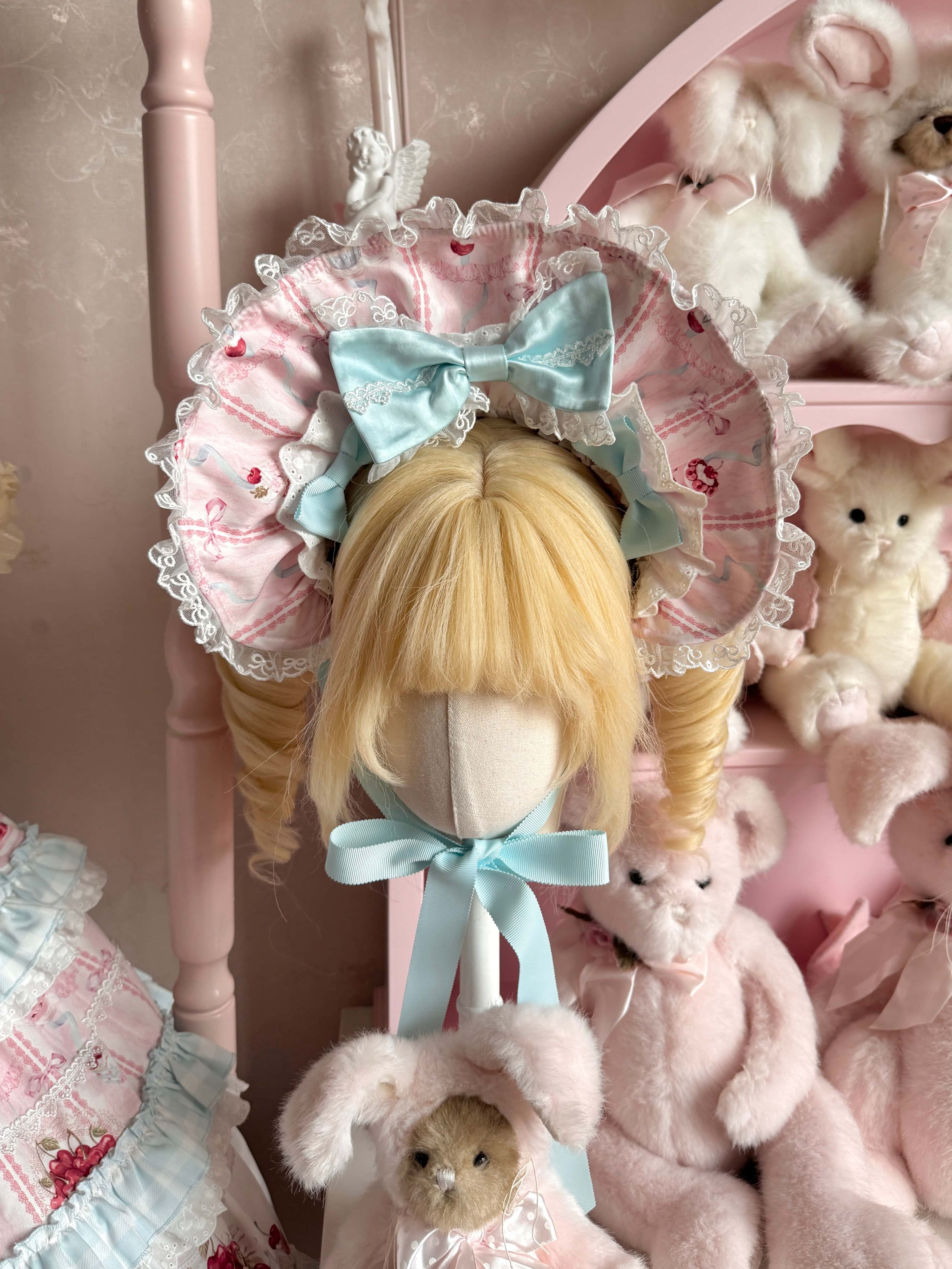 Cherry Cake Lolita Sweet Blue JSK Dress