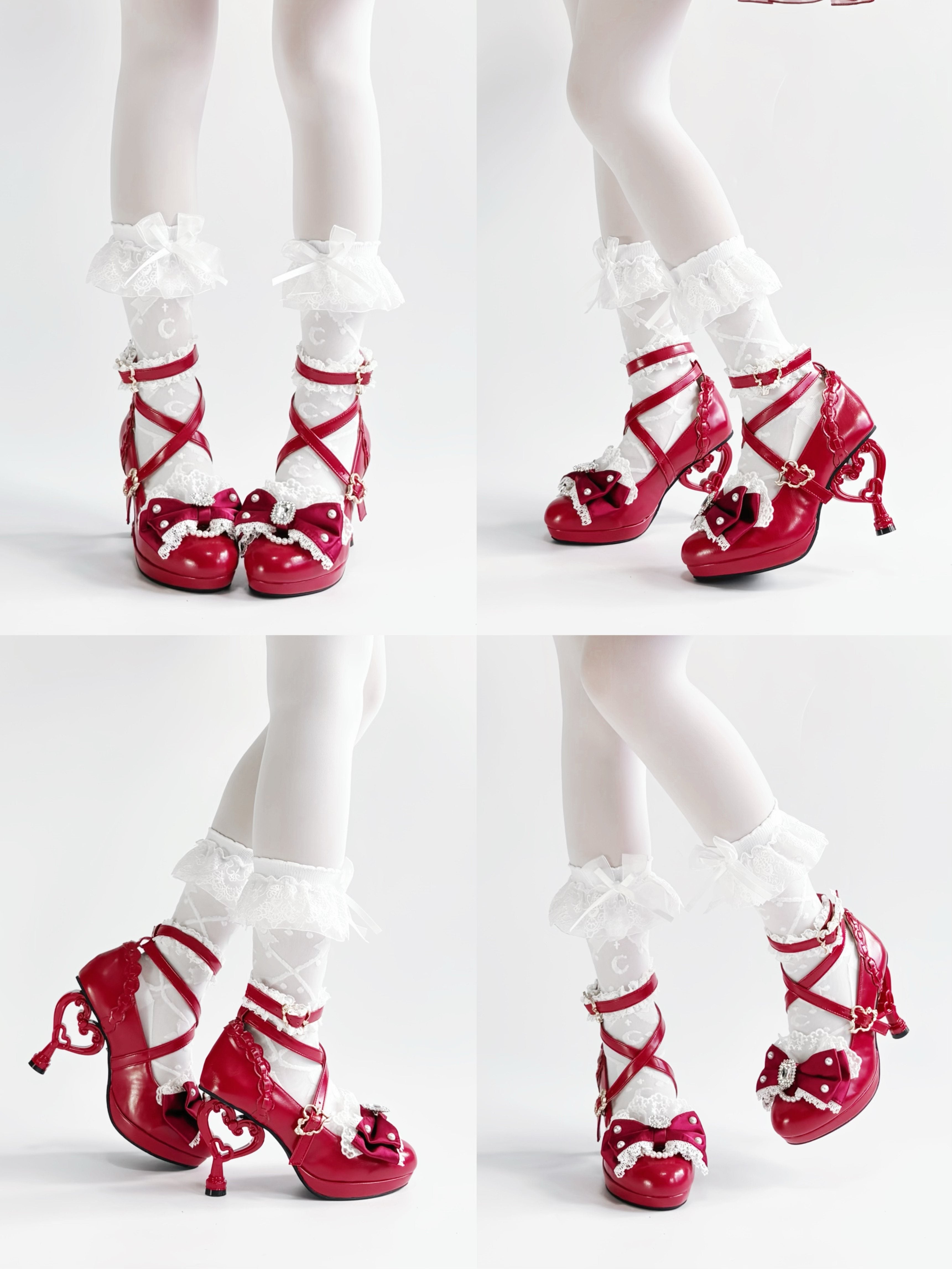 Heisei Yukihime Japanese Unique Heel Lolita Pumps