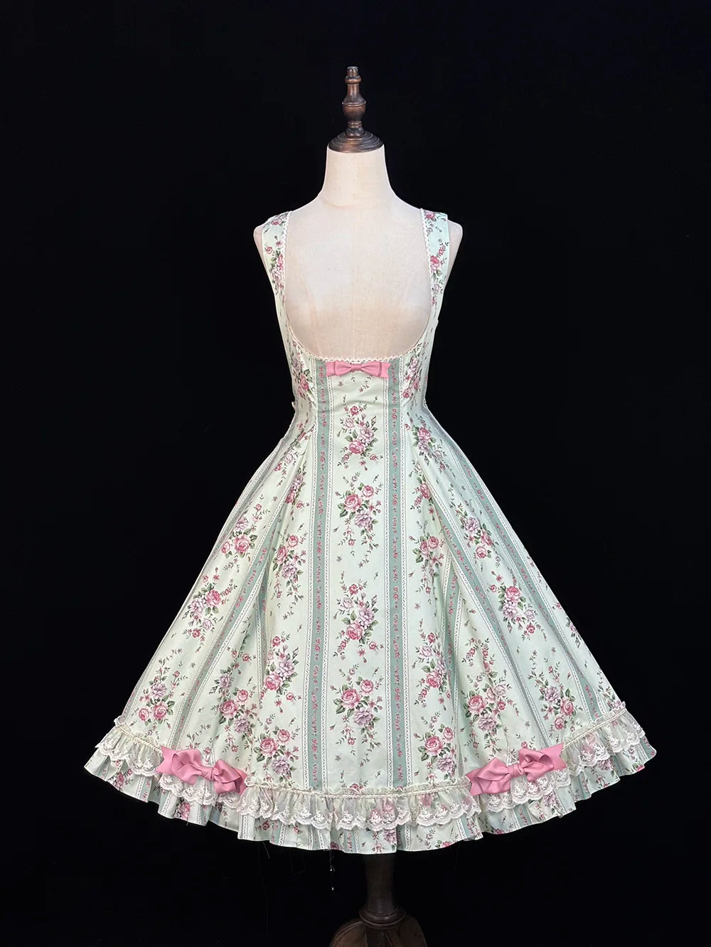 Susans Garden Pastel Floral Empire Waist Lolita JSK Dress Set