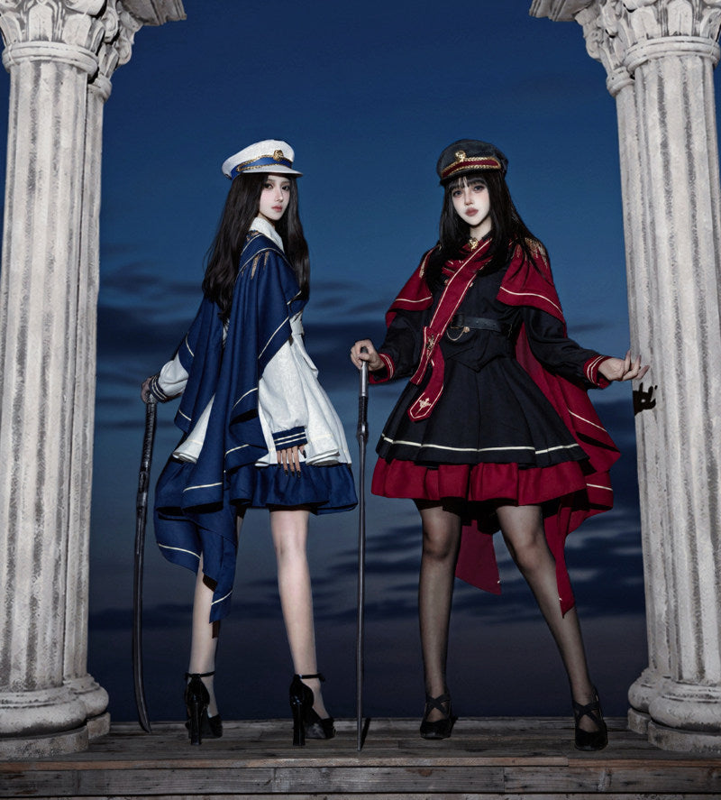 Holy Crown Rose Lolita Military Style Tyrant Maiden Set