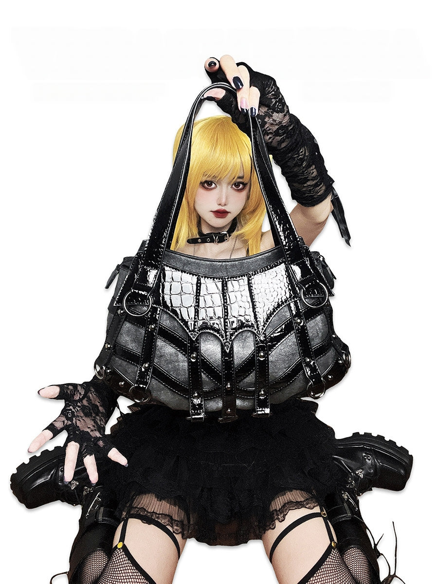 Sac Lolita Gothique Punk à Imprimé Serpent