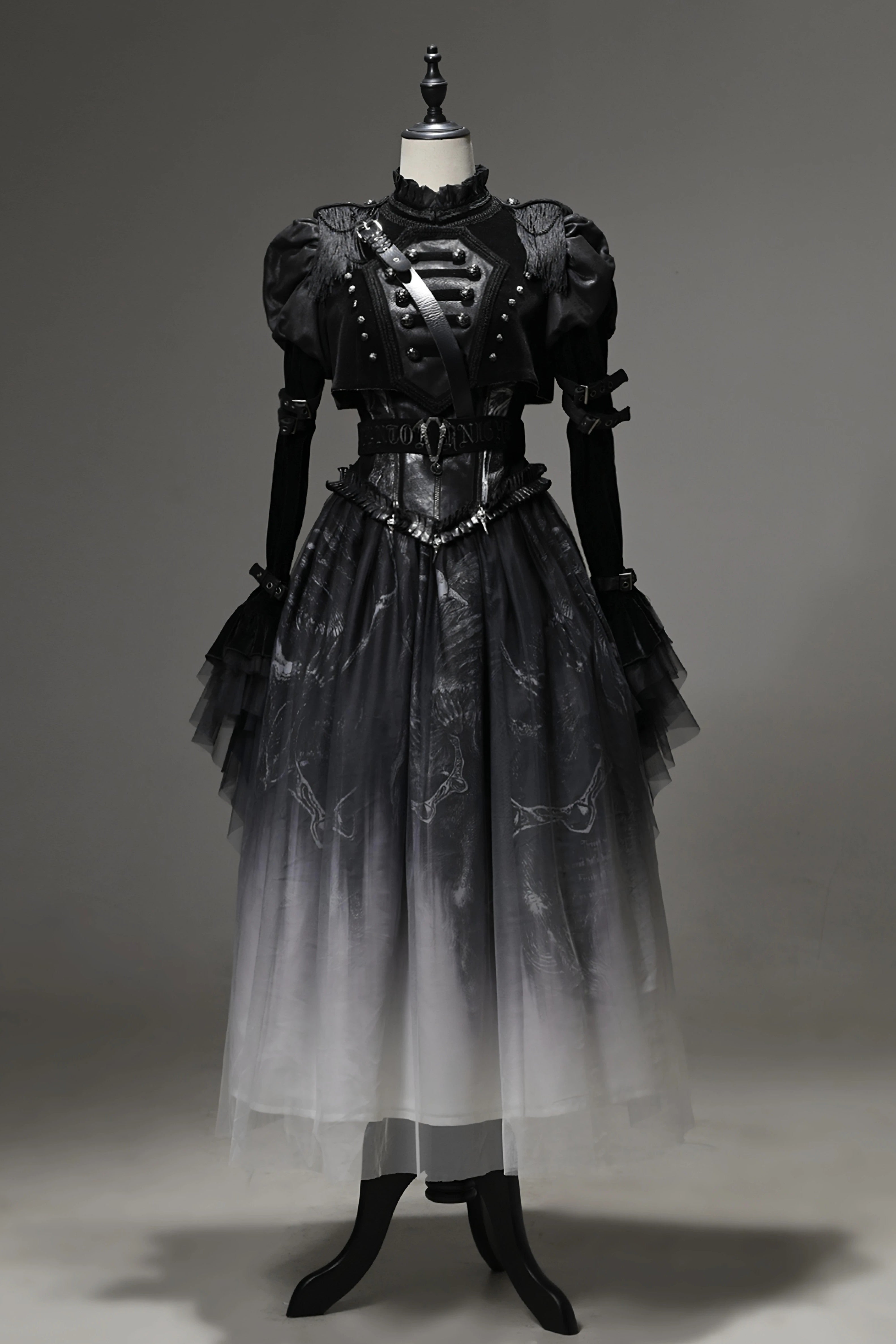 Ghost Knight Gothic Style Dress Set