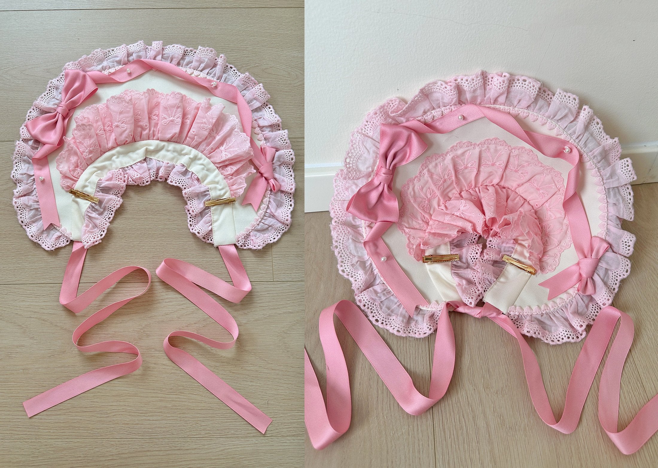 Cream Fondant Sweet Pink Retro 6-Panel Cut Original Lolita JSK