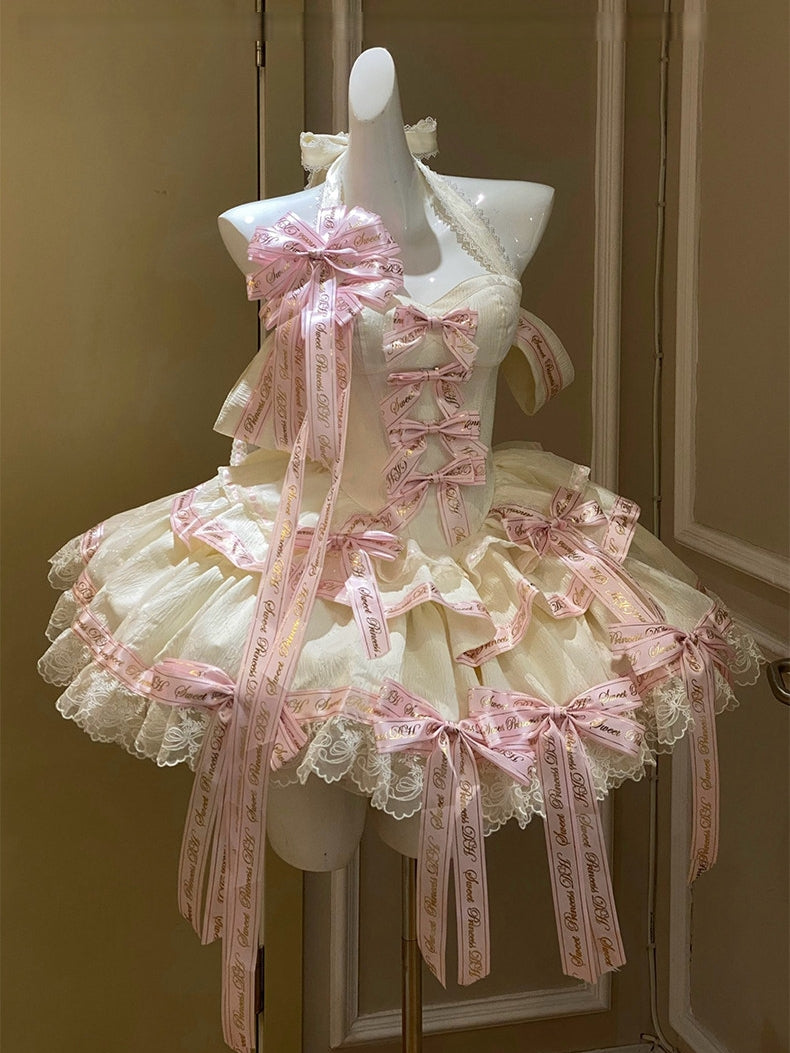 Noble Satin Princess Pink Dress