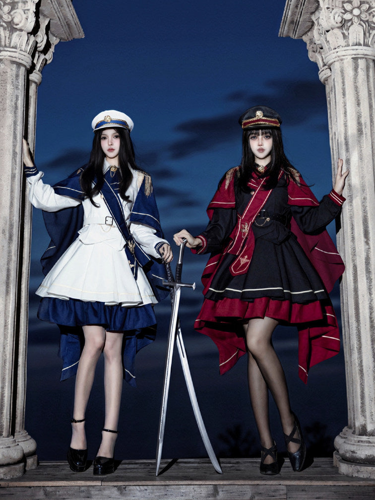 Holy Crown Rose Lolita Military Style Tyrant Maiden Set
