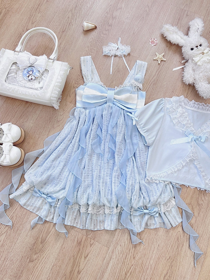 Sea Moon Princess Camisole Cardigan Dress