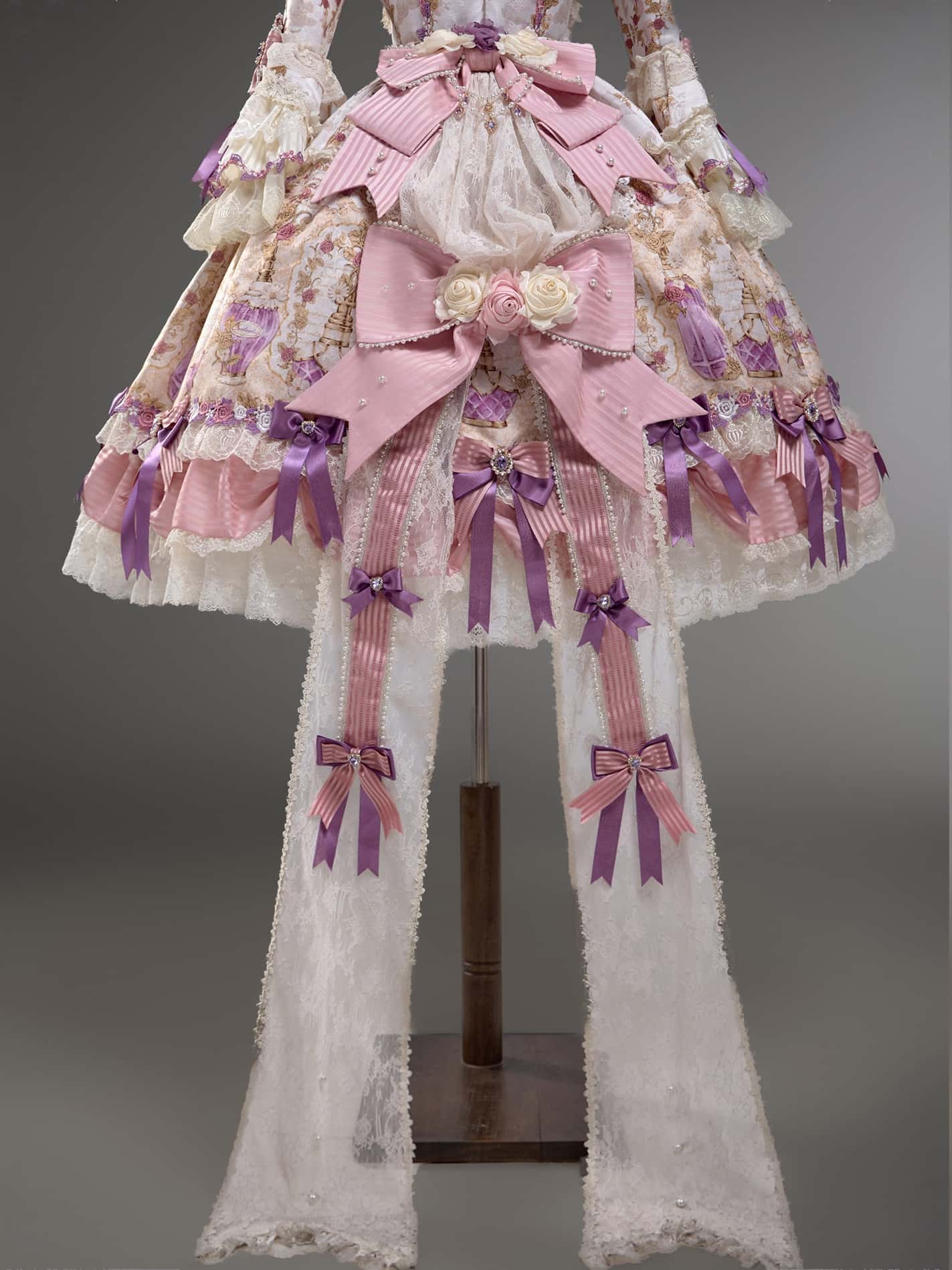 Antique Gem Fragrance Lolita Purple Long Dress Set