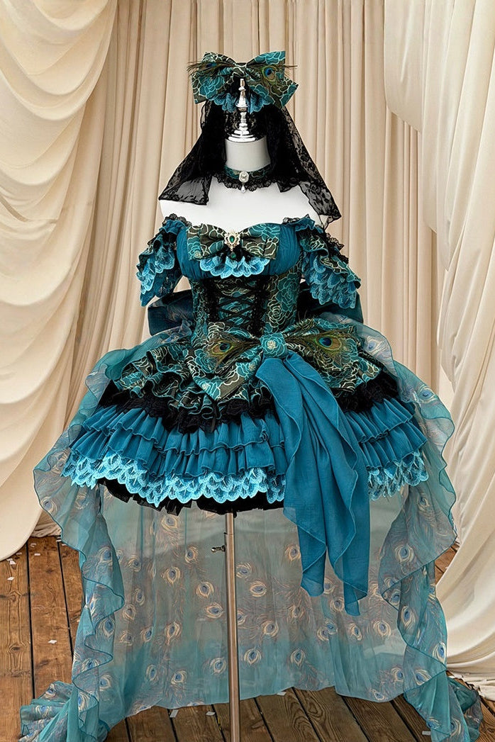 Spirit Peacock Princess Evening Dress