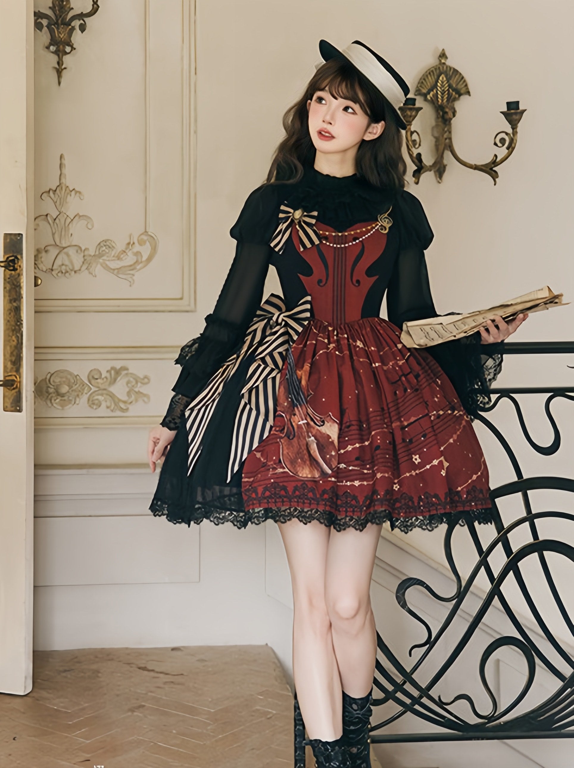 Aria on the G String Lolita Printed OP Dress