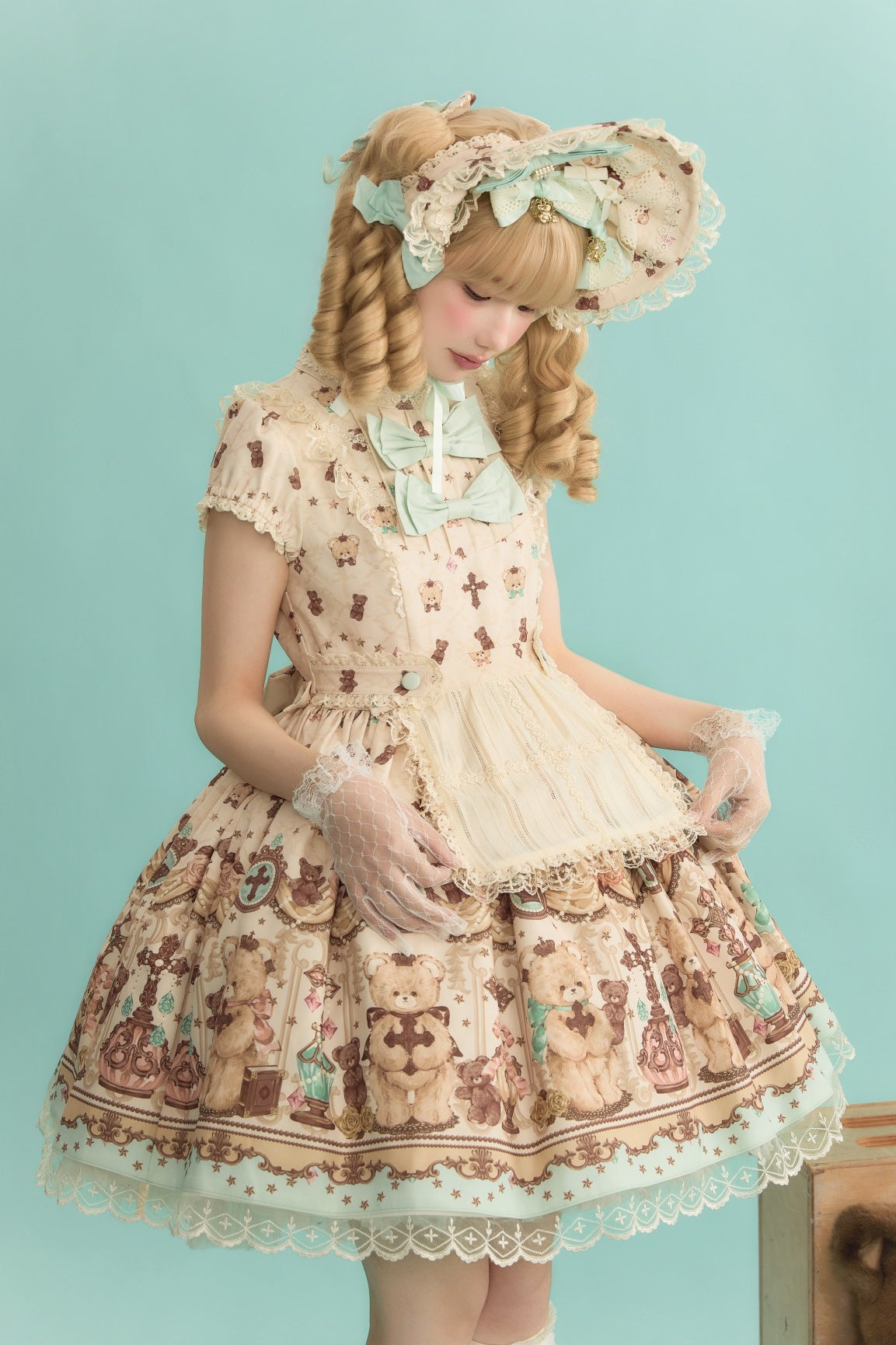 Cross Bear Sweet Vintage Original Lolita JSK and OP Dress Series