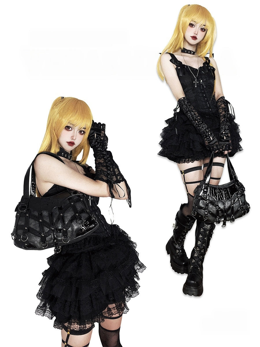 Sac Lolita Gothique Punk à Imprimé Serpent
