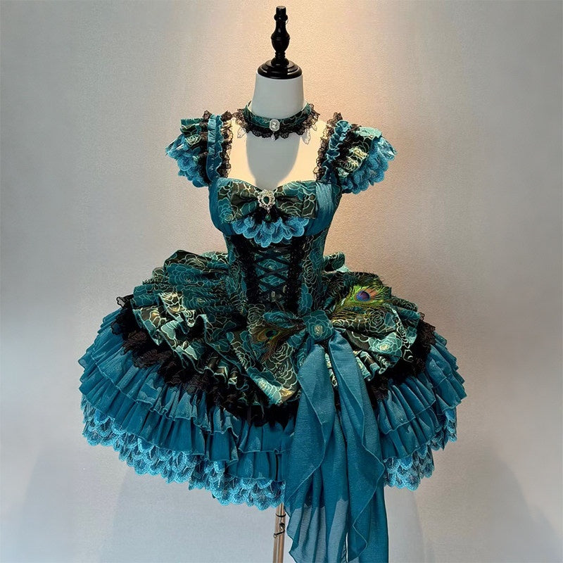 Spirit Peacock Princess Evening Dress