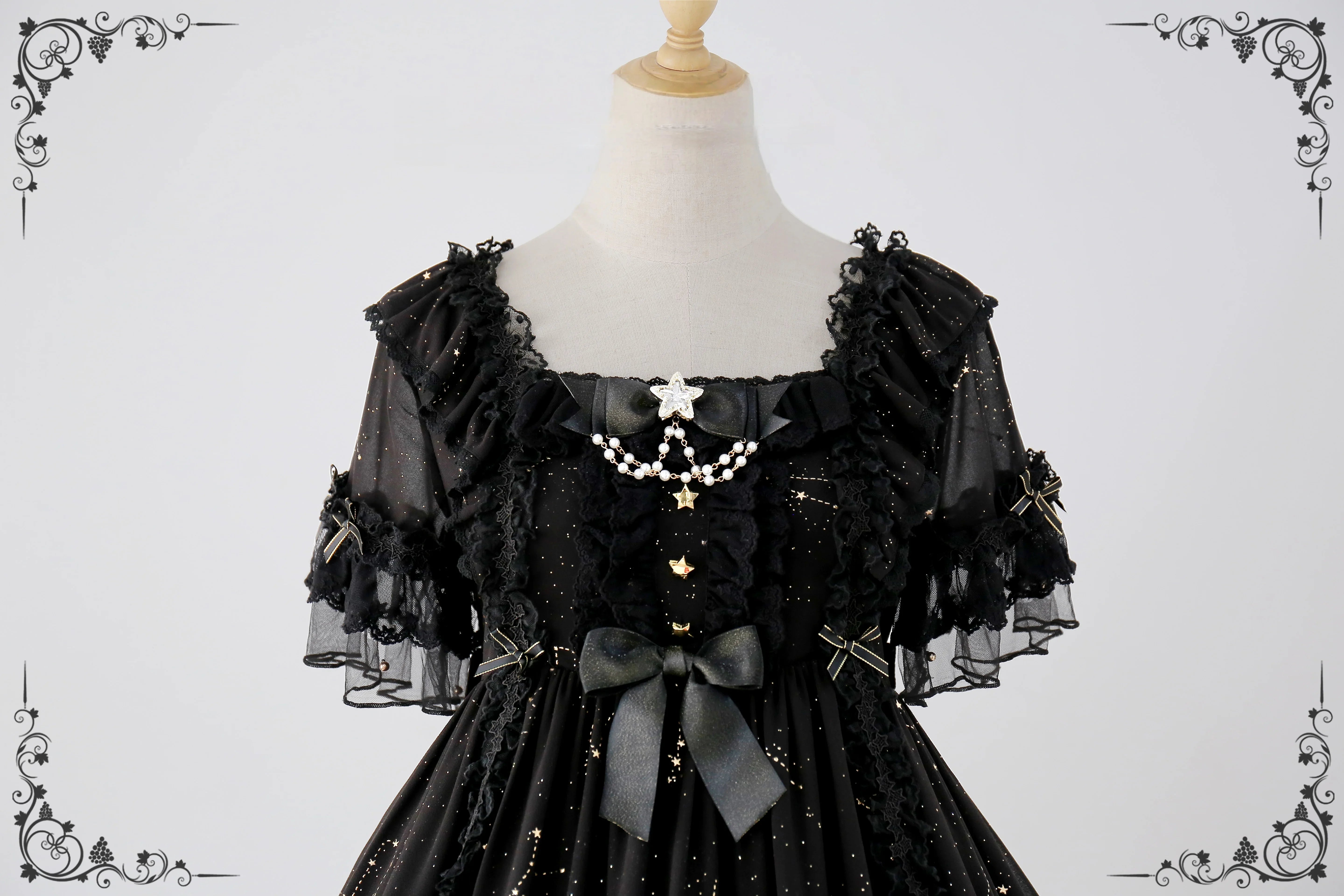 November Sakuya Gothic Constellation Short Sleeve Lolita OP