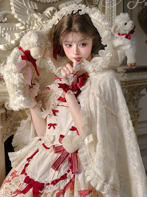Christmas Lamb Lolita Christmas Themed OP Dress Set