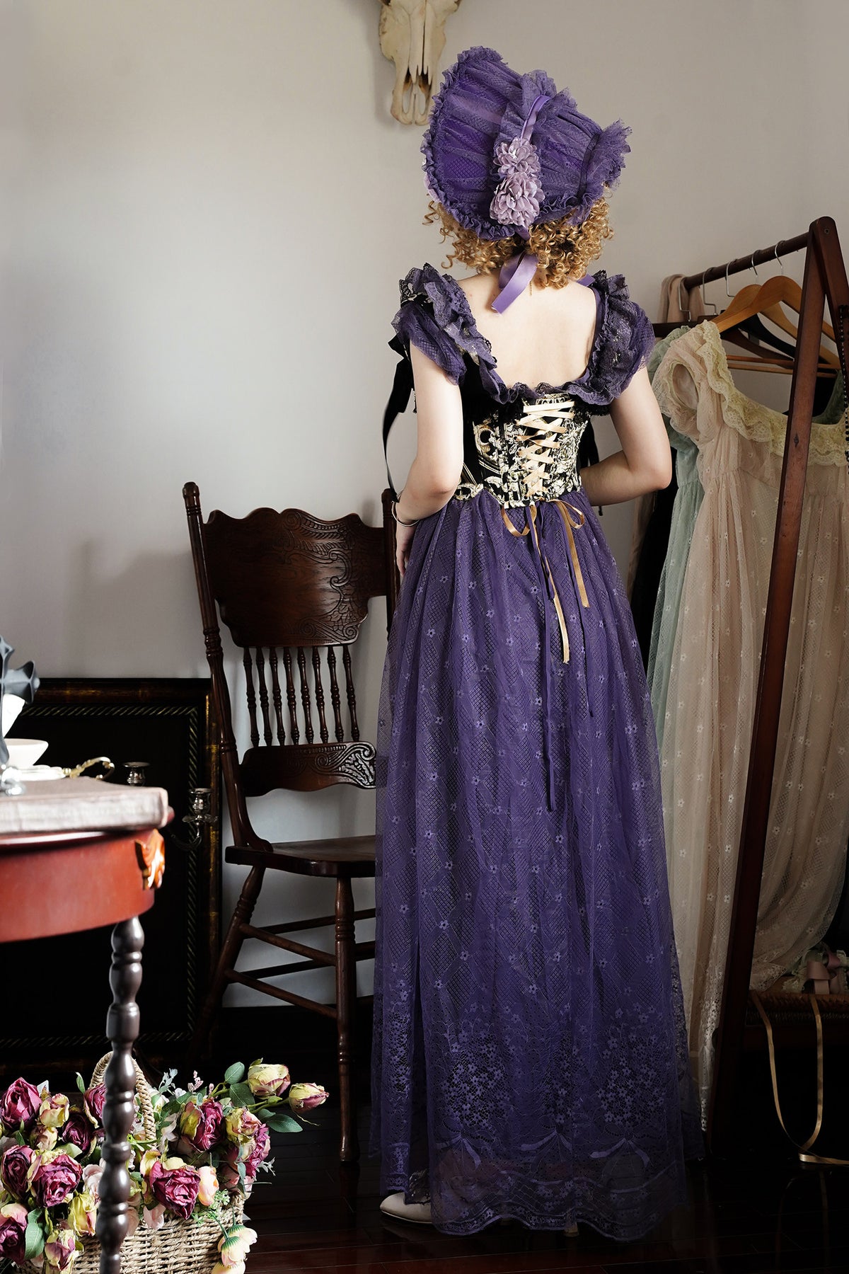 Bathing in Light Purple Regency Style Lolita OP Dress