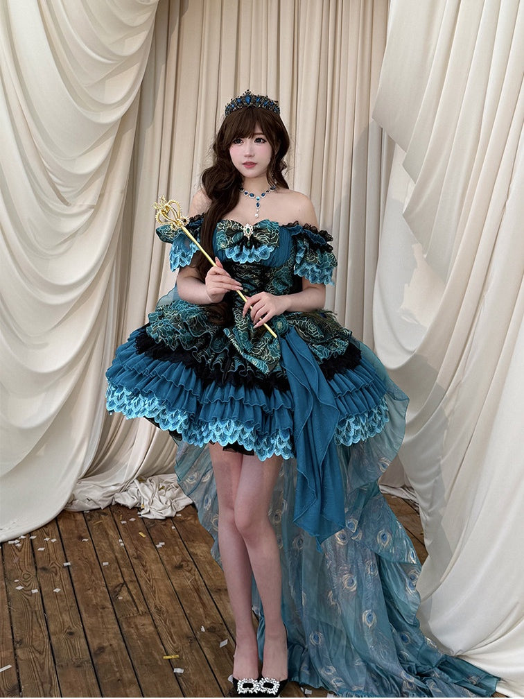 Spirit Peacock Princess Evening Dress