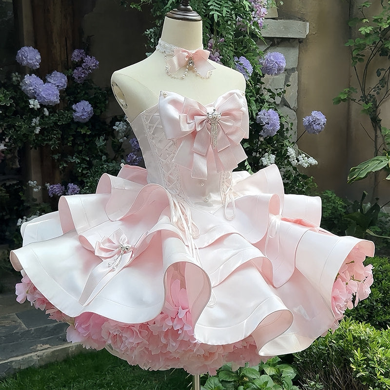 Satin Fantasy Lolita Short Length Cocktail Dress