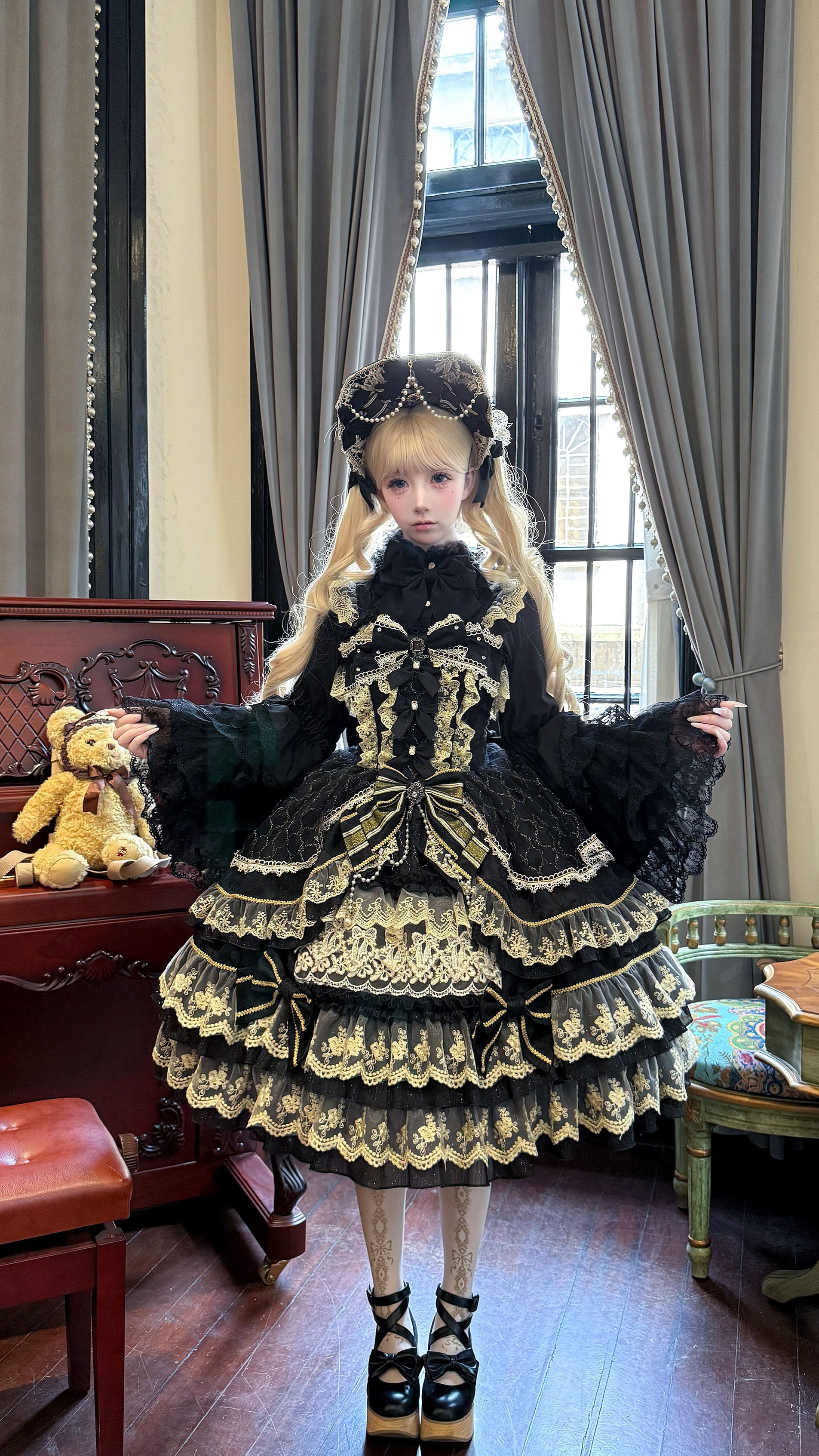 Crown of Gems Lolita Blue JSK Dress