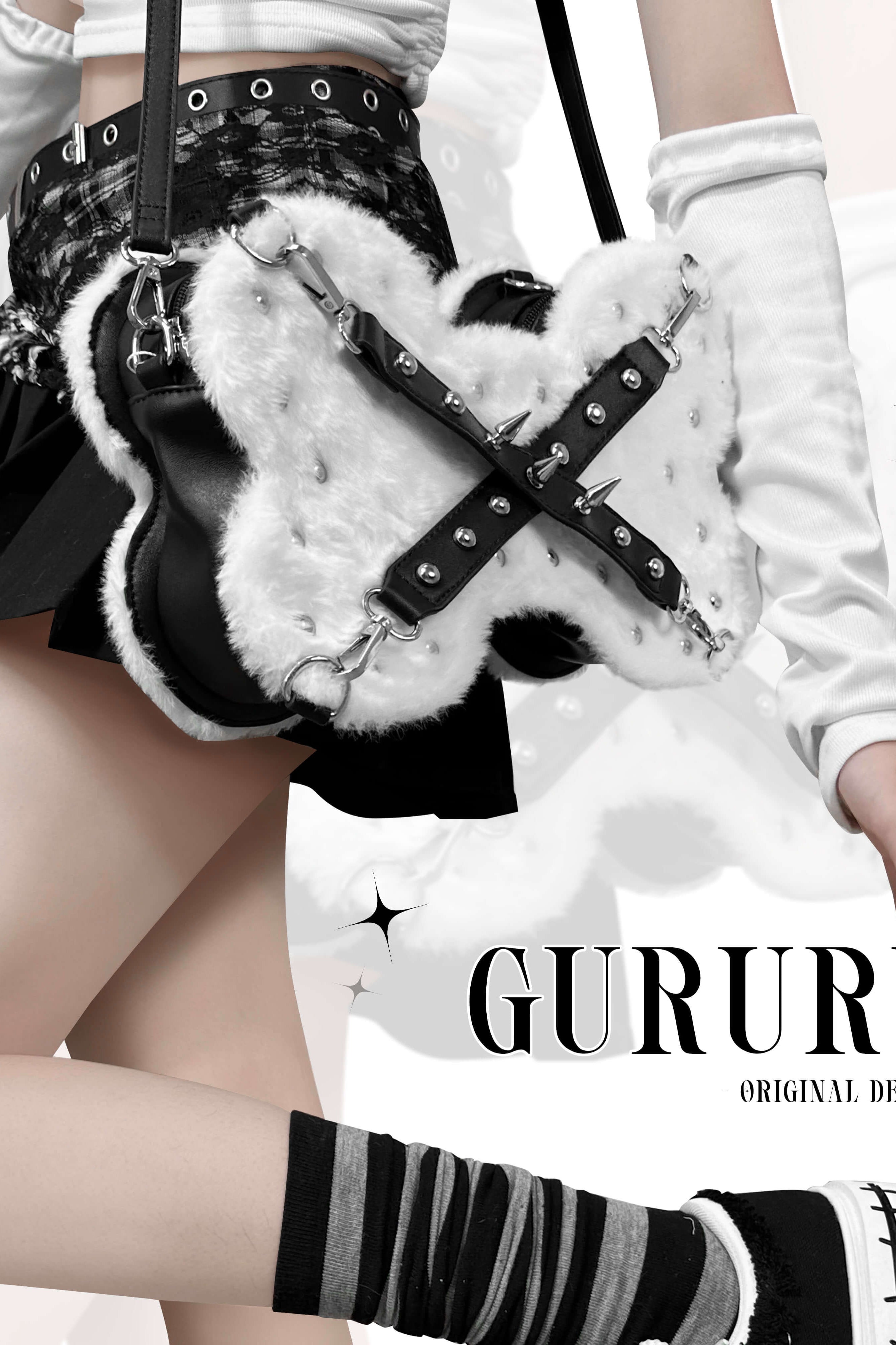 Punk Bone Plush Bag