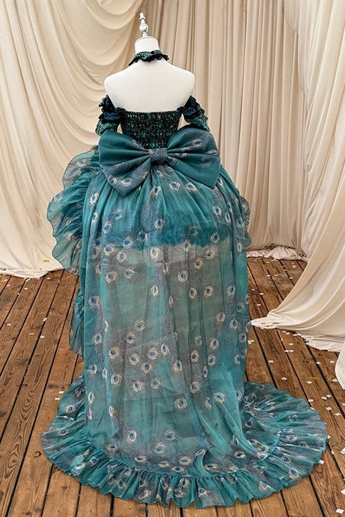 Spirit Peacock Princess Evening Dress