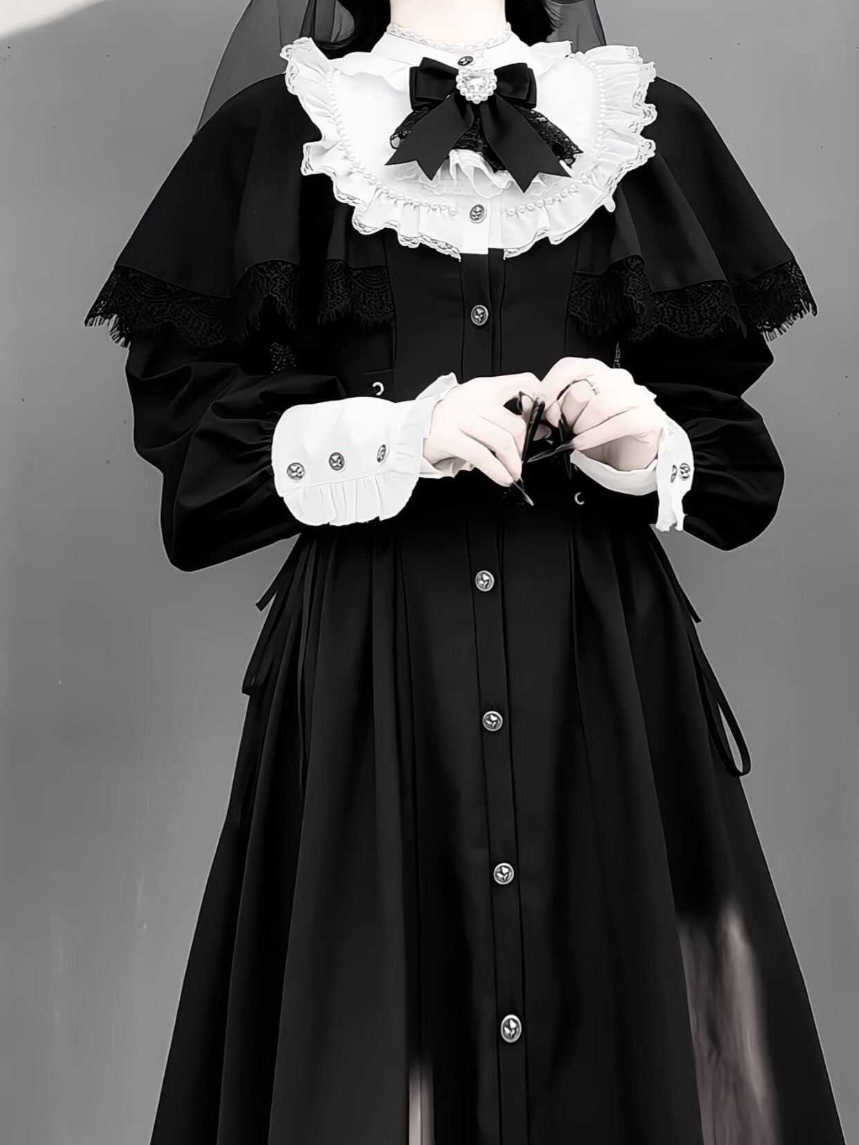 Silent Prayer Ryousangata Nun Dress