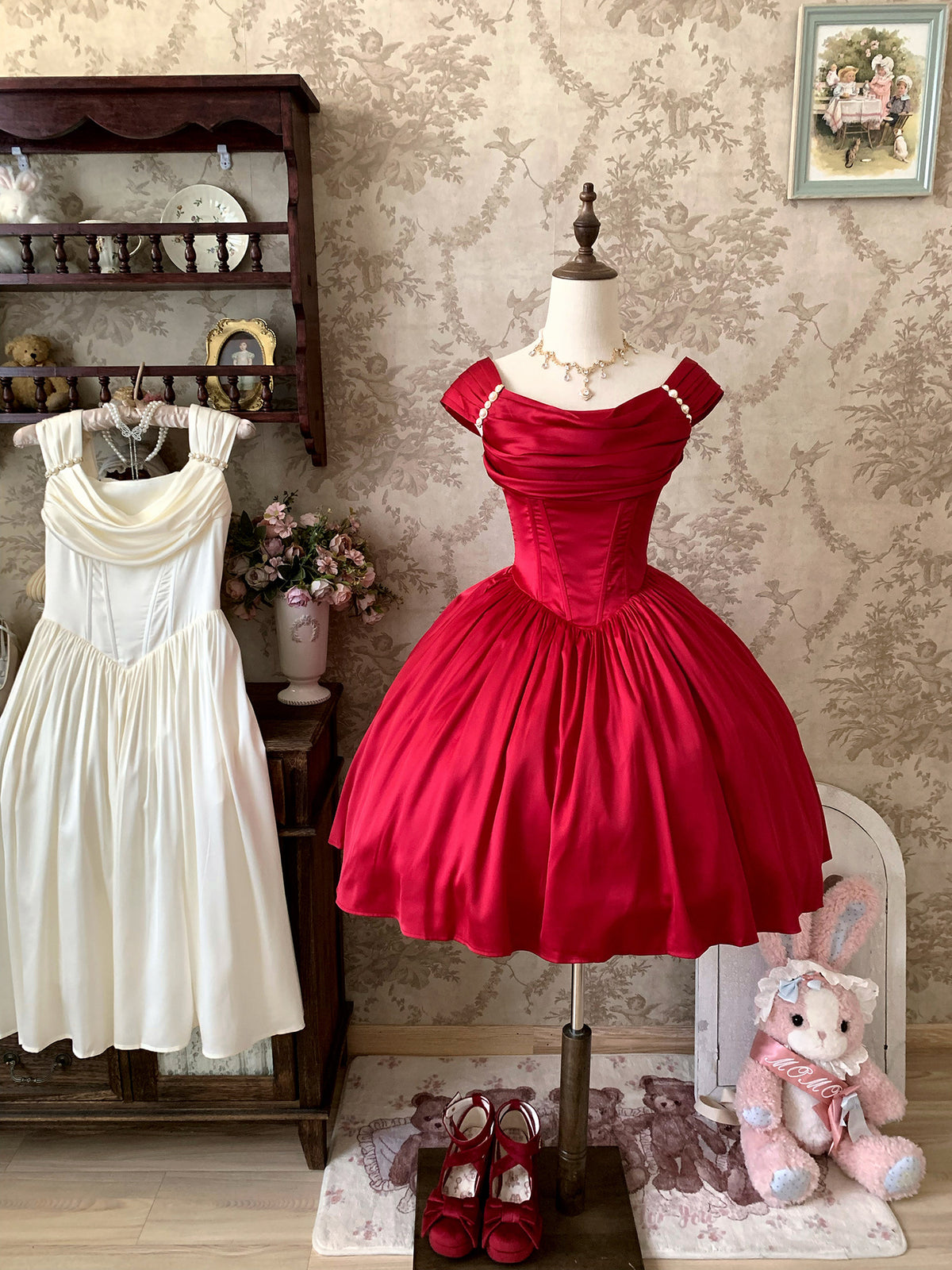 Rose Corridor Lolita Satin Light Gown Dress