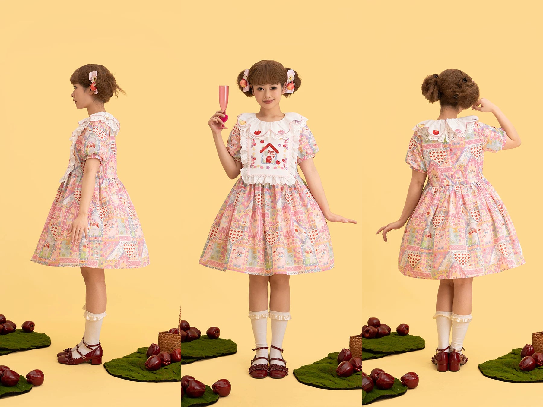 Sweet Home Candy House Print Classic Lolita OP Dress