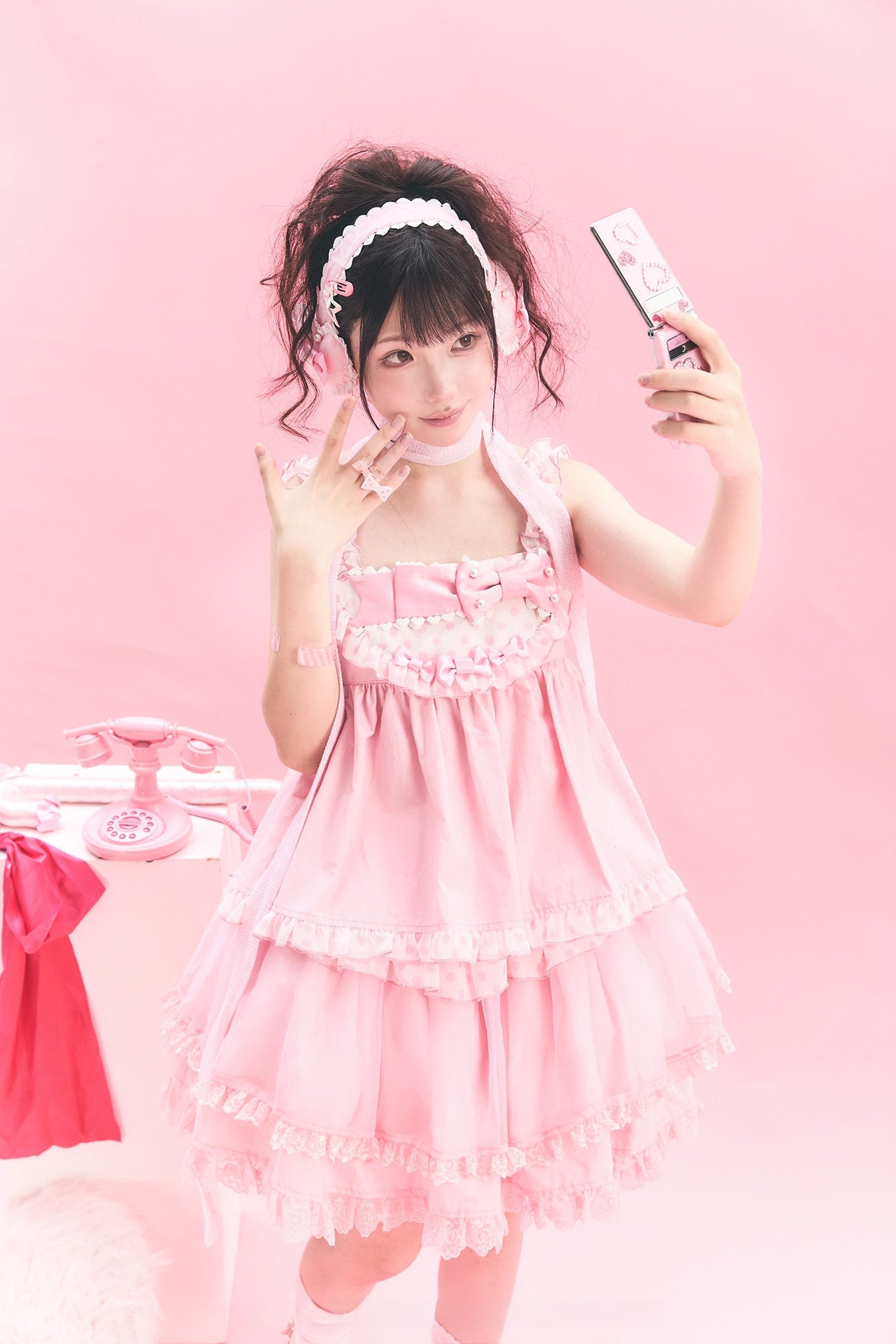 Candy Blog Lolita Pink Top & Skirt Set