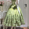 Lolita Green Classic Lolita Embroidered Lace Dress LC1001