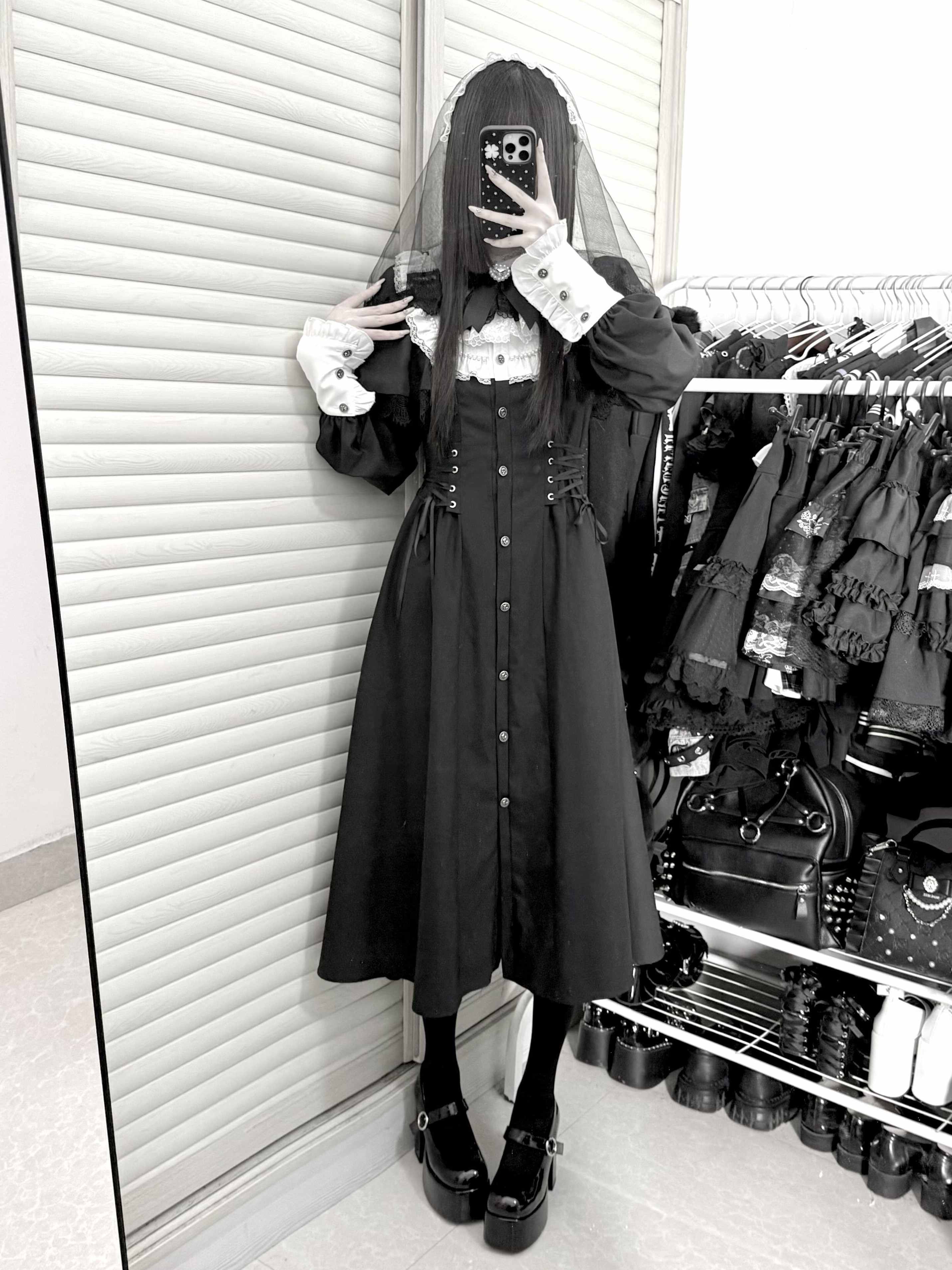 Silent Prayer Ryousangata Nun Dress