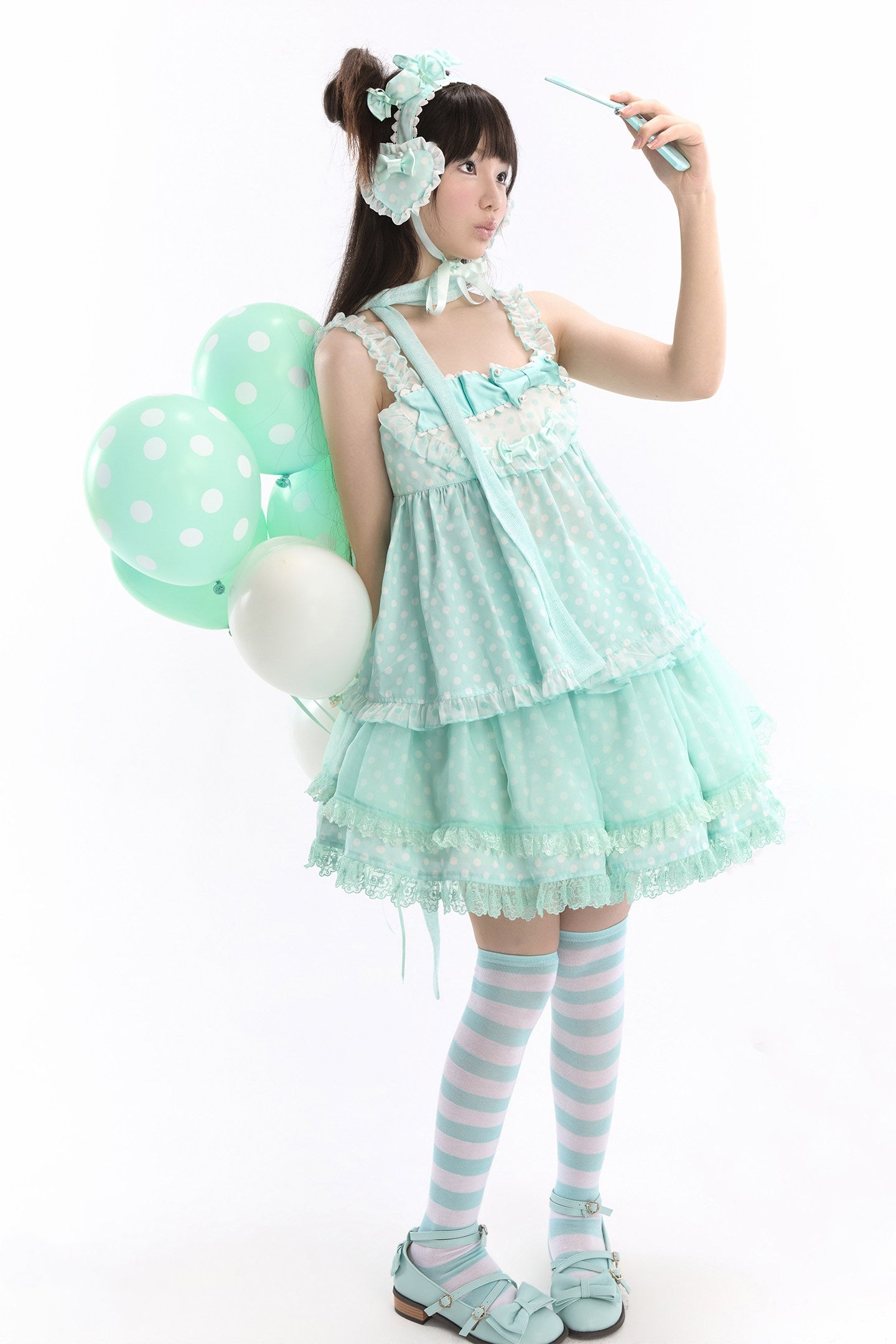 Candy Blog Lolita Green Top & Skirt Set