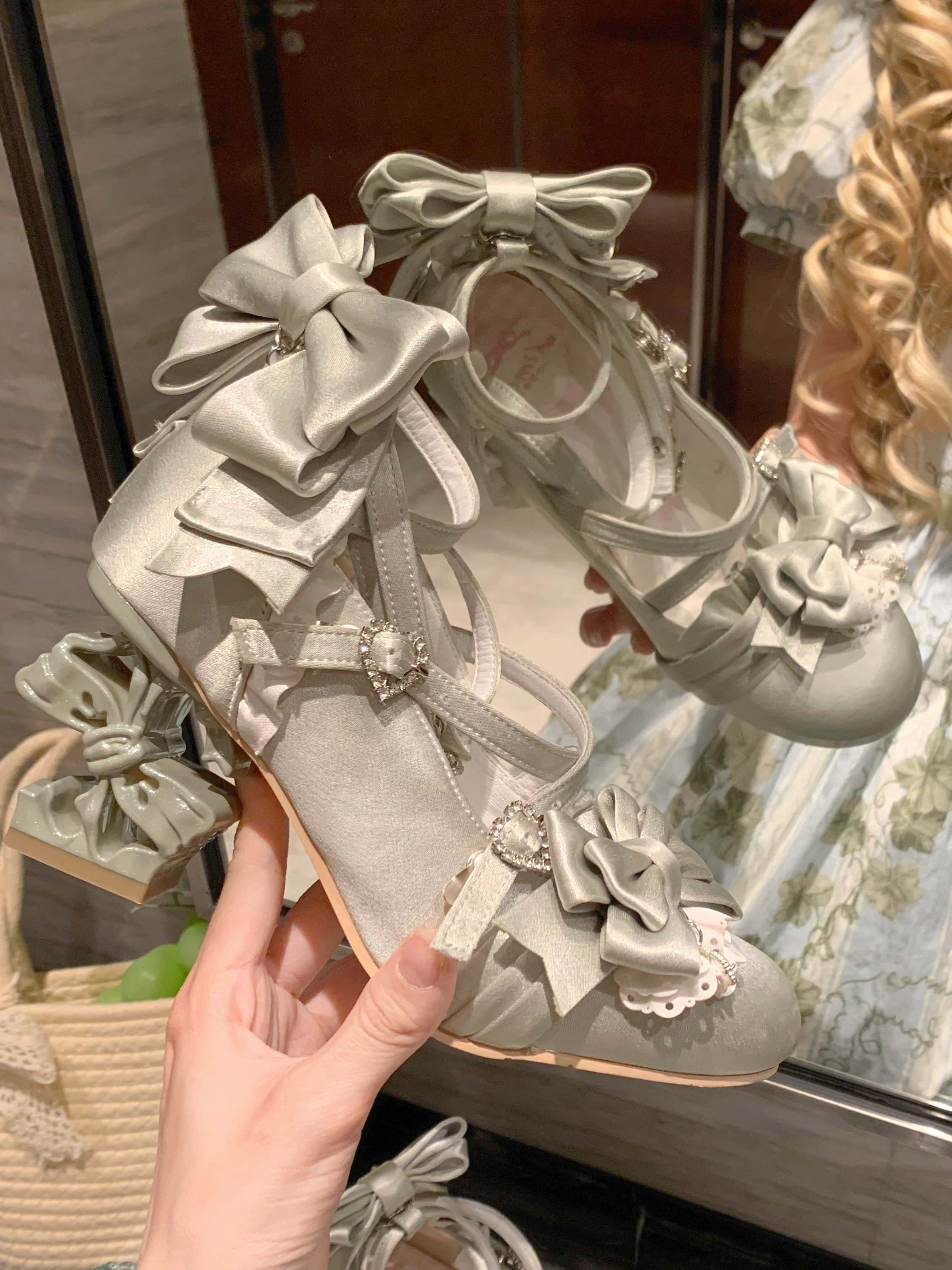 Knots Lolita  Ballet Style Bridal Heels