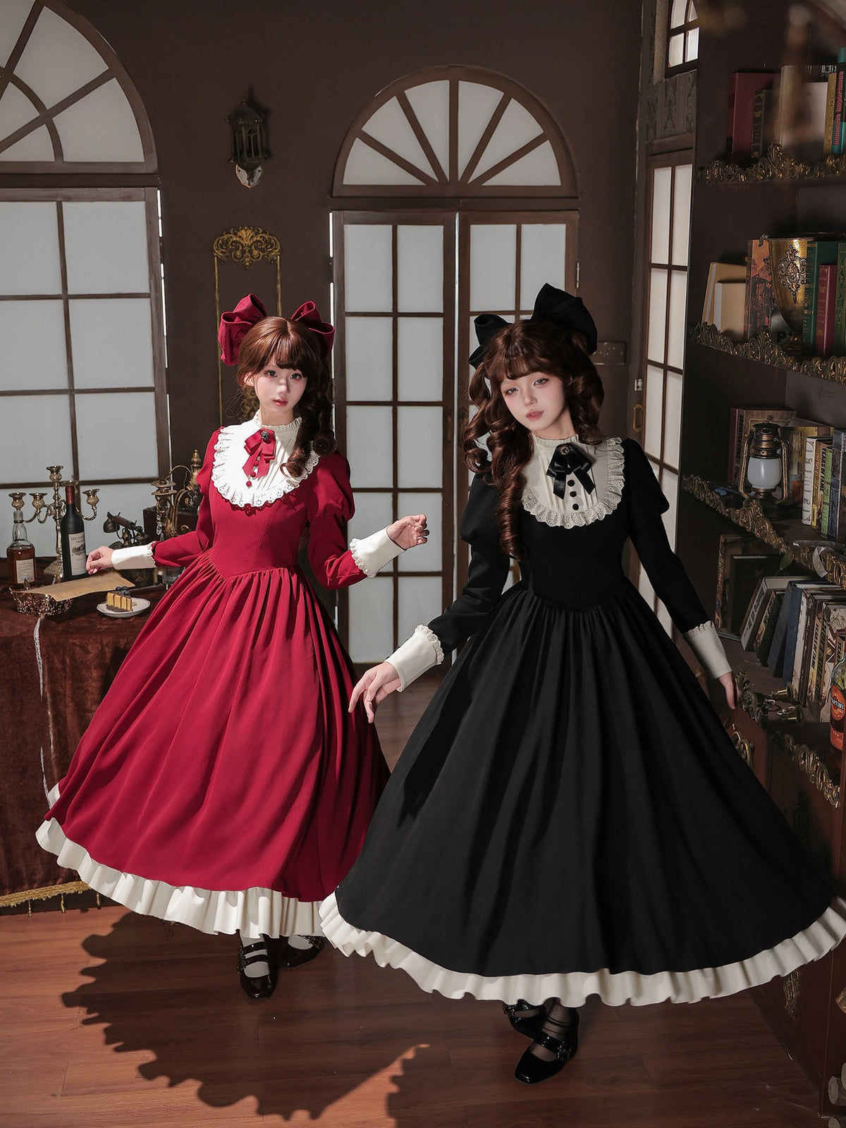 Miss Rita Elegant Maid‑Style Stand‑Collar Lolita OP Dress