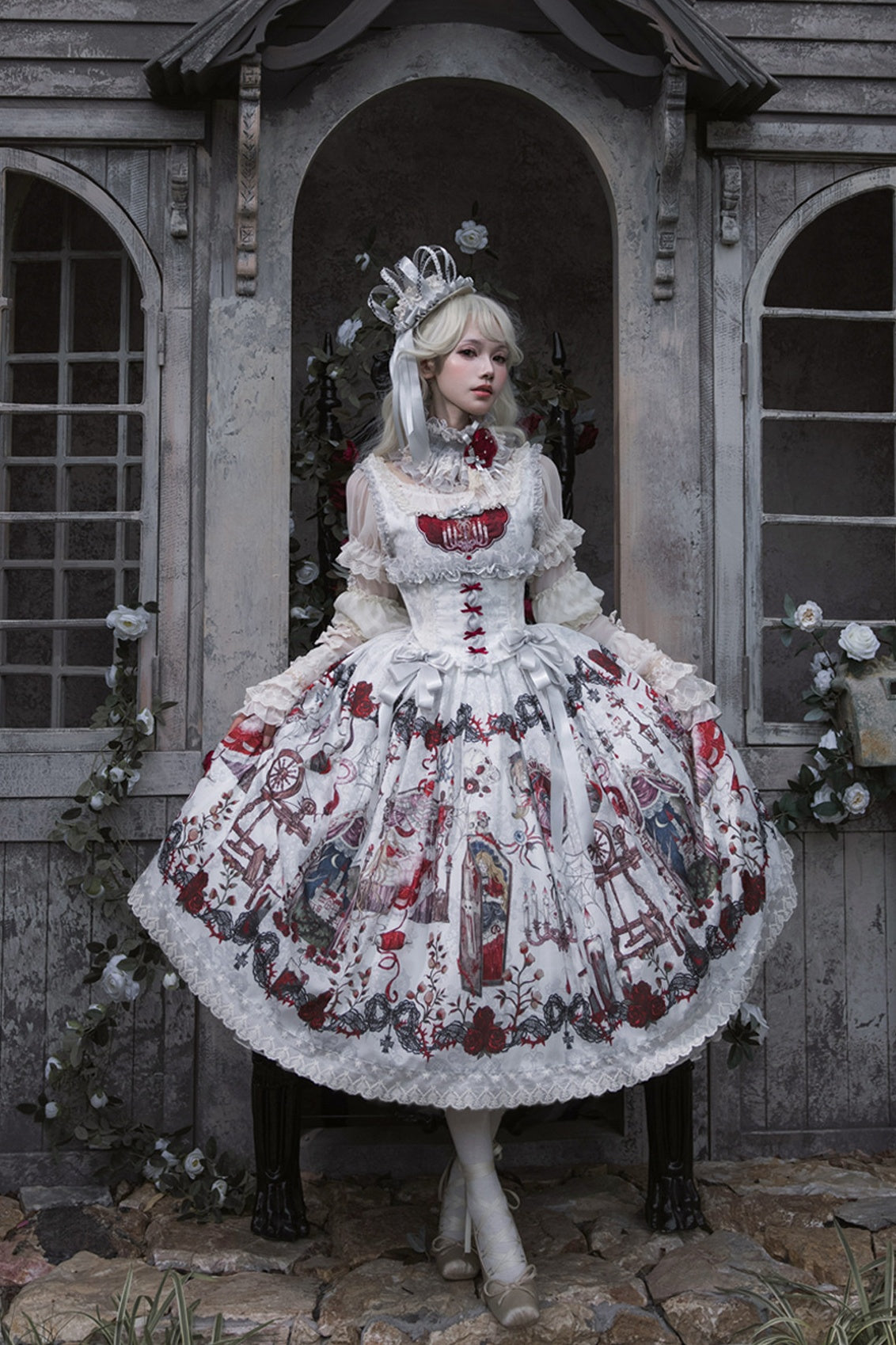 Sleeping Beauty Forest Fairy Tale Gothic Lolita JSK Dress