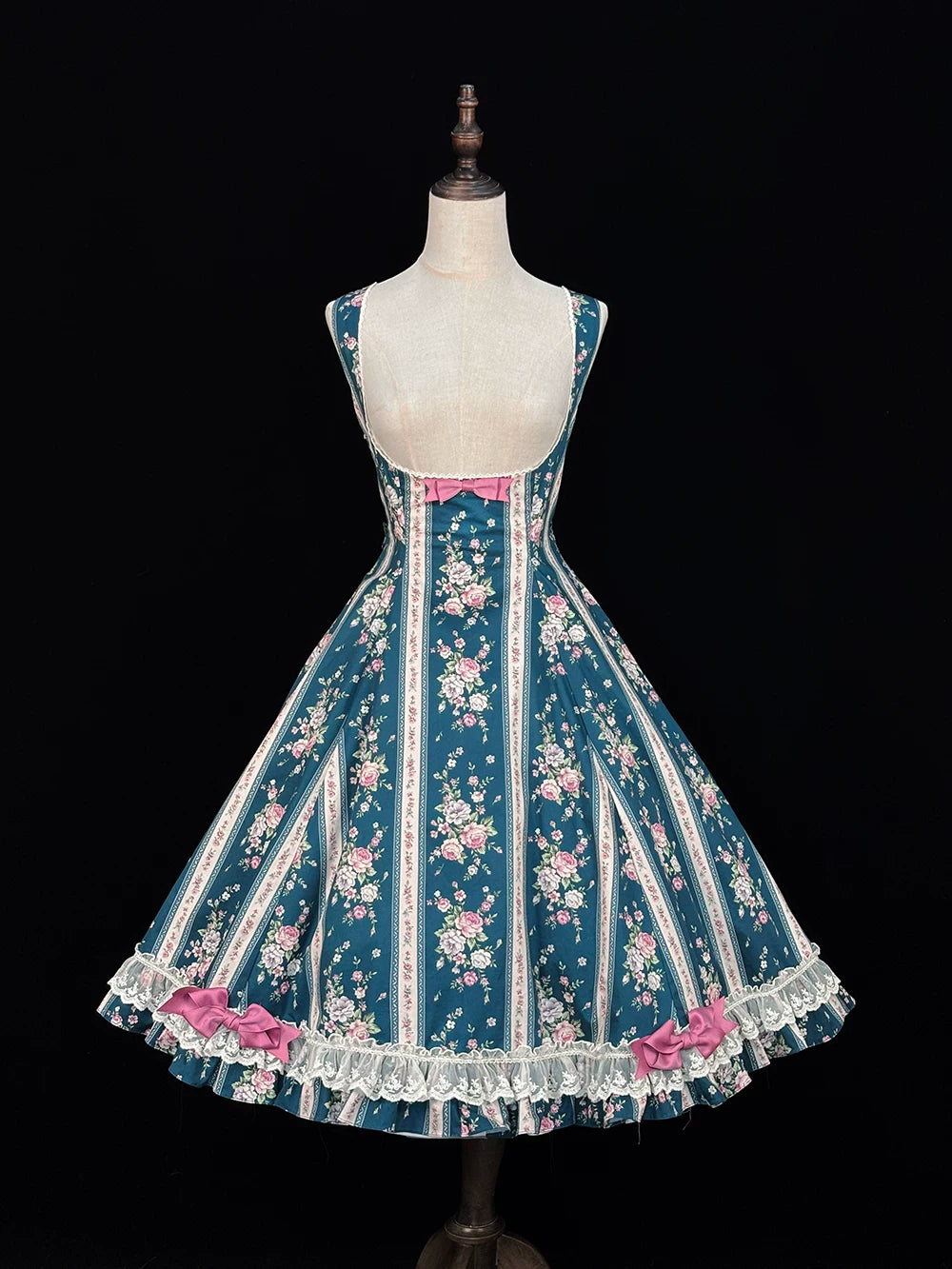 Susans Garden Pastel Floral Empire Waist Lolita JSK Dress Set
