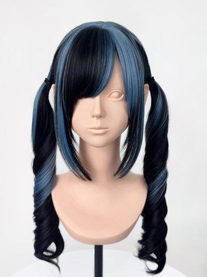 Lolita J-Fashion Highlight Wavy Twin Tail Wig LE7036