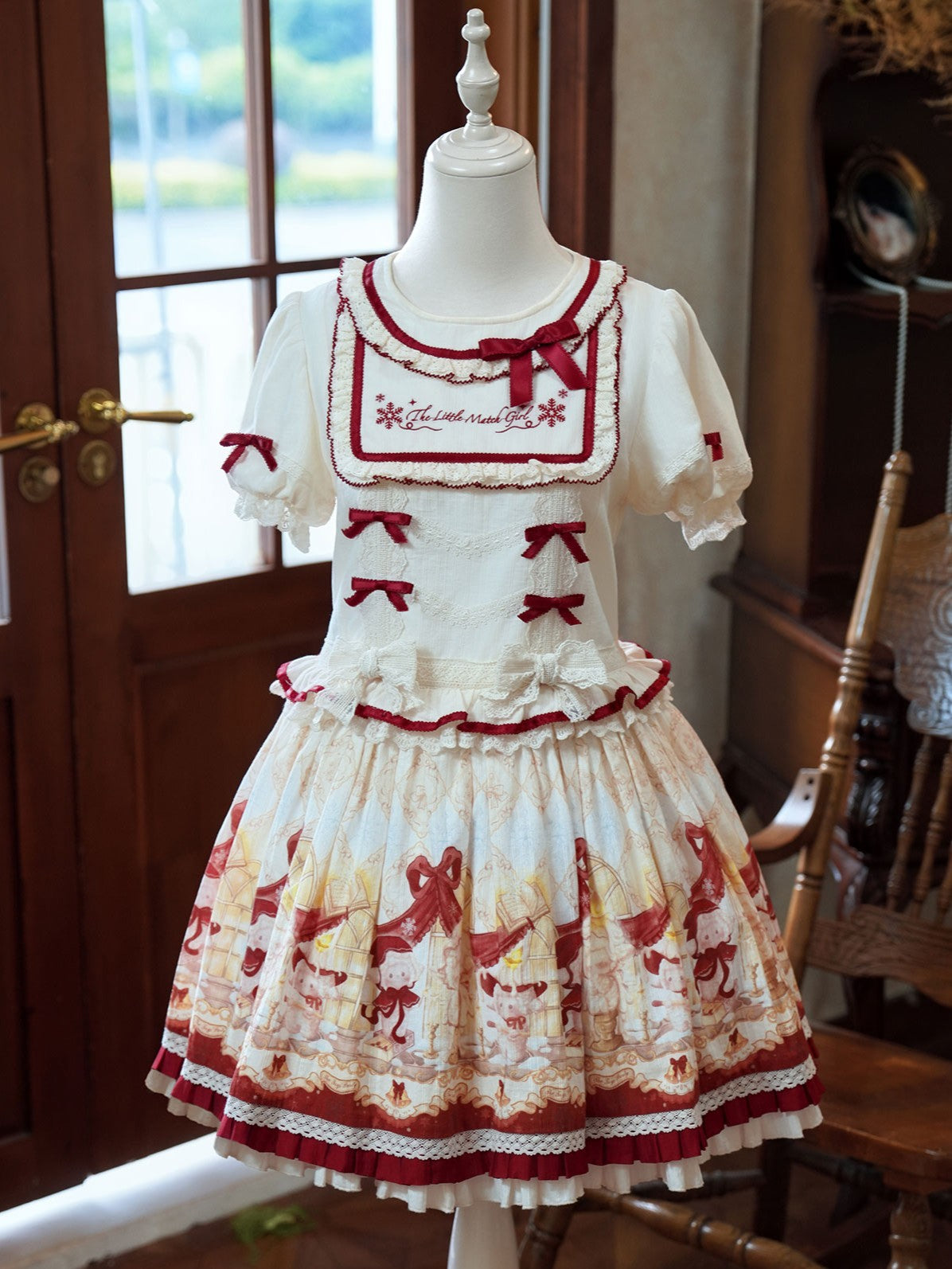 Christmas Lamb Lolita Christmas Themed OP Dress Set