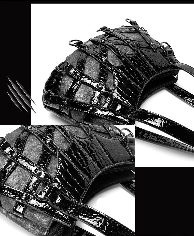 Sac Lolita Gothique Punk à Imprimé Serpent