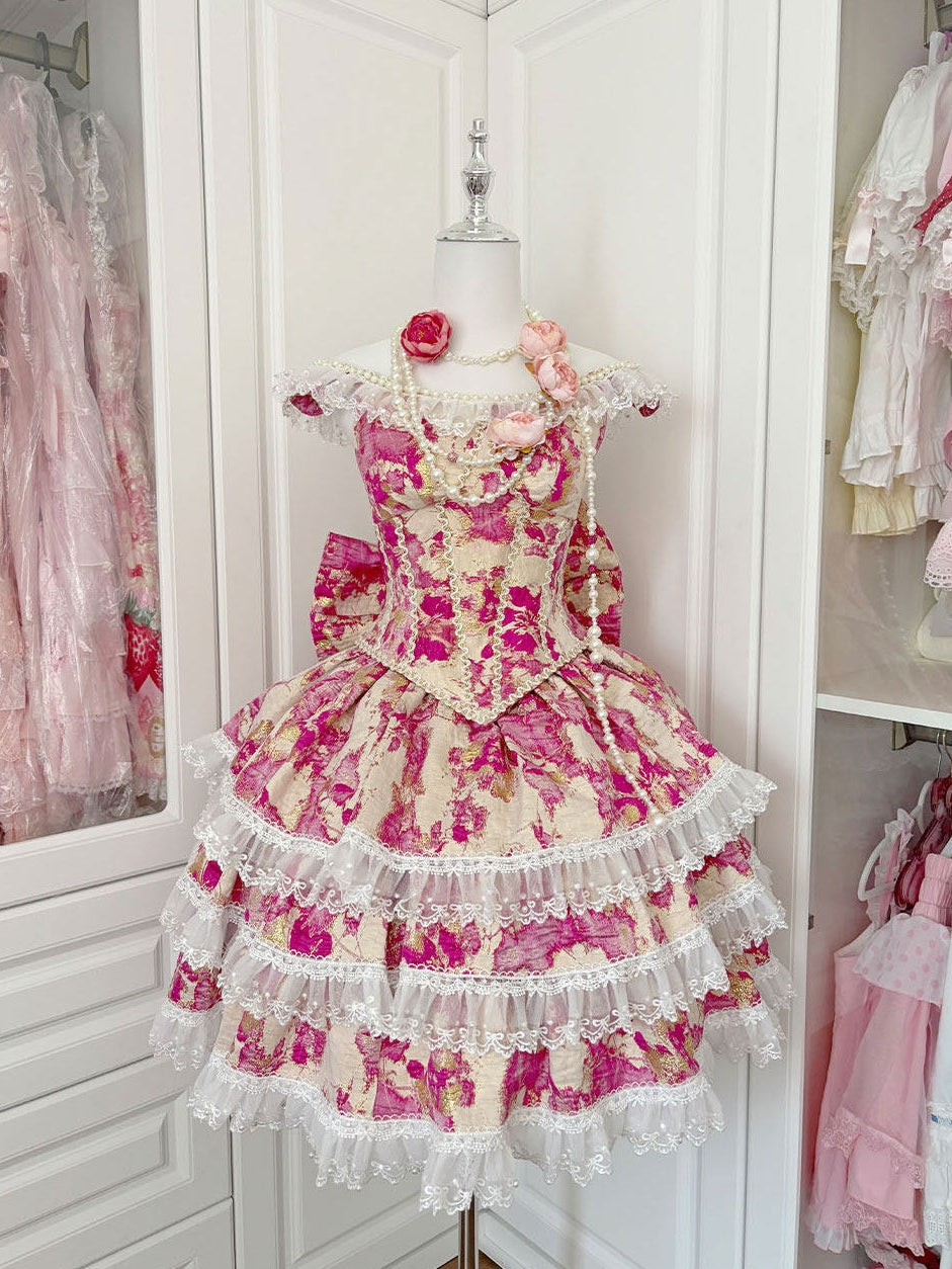 Miss Pistachio Lolita Pink JSK Dress