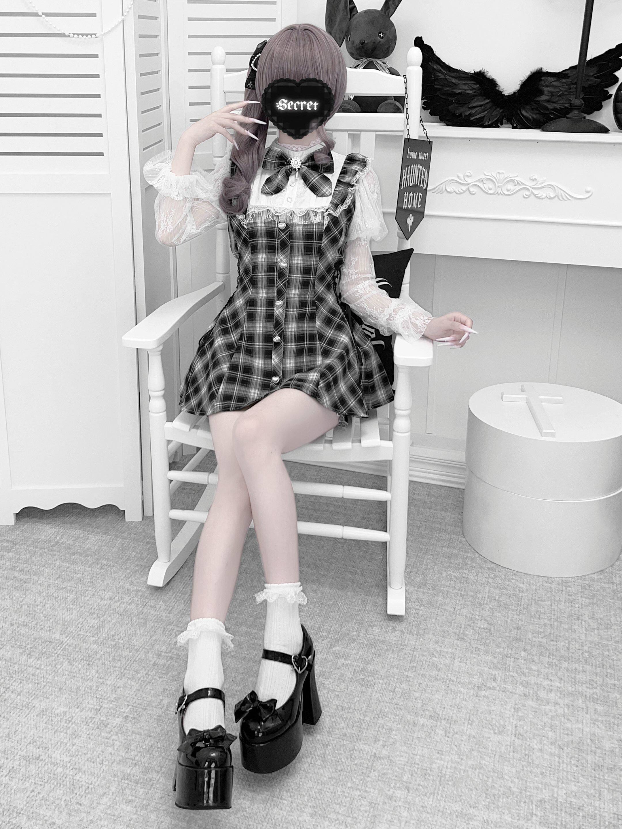White Wings Praise Ryousangata Lace Kawaii Set