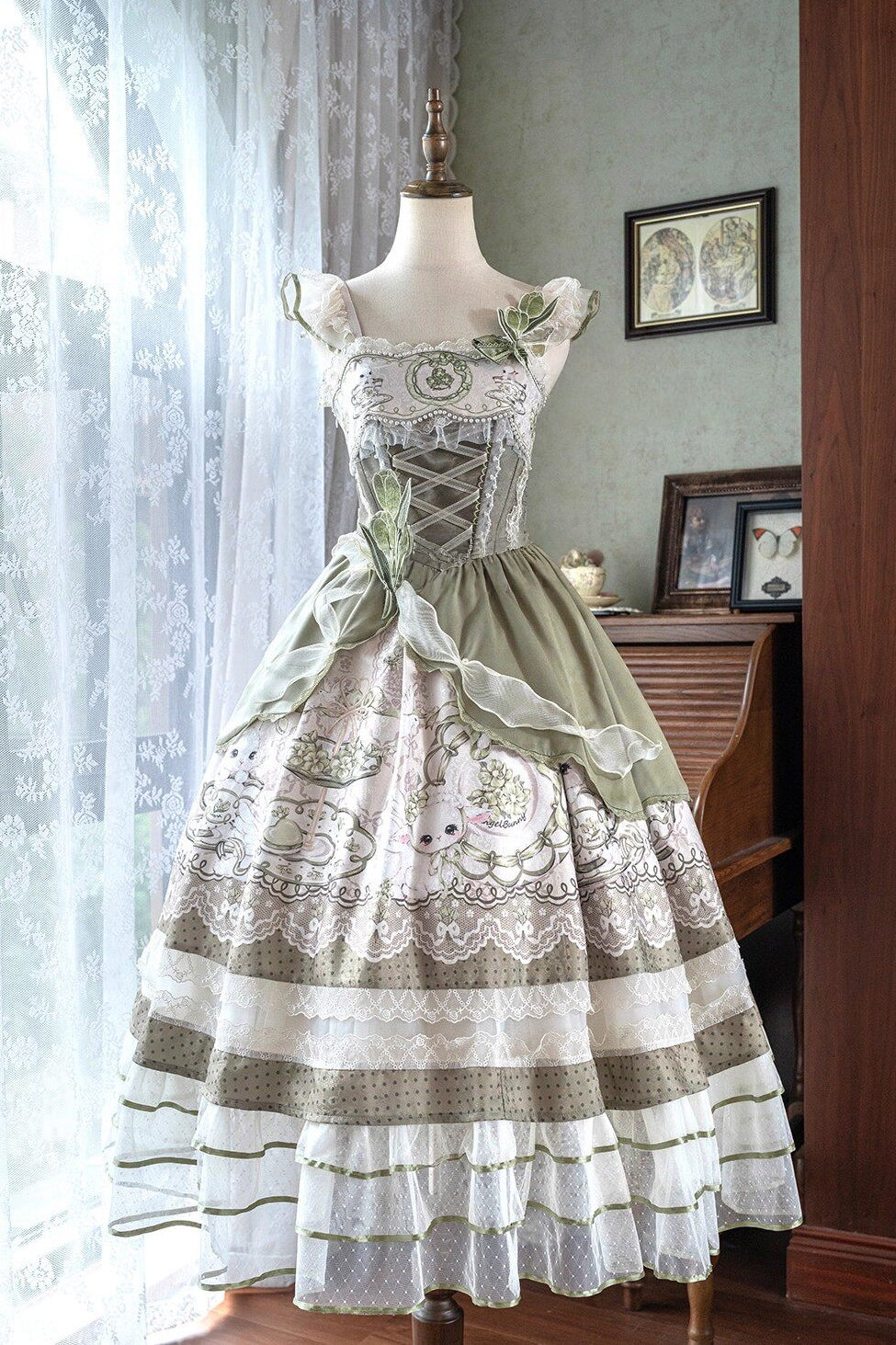 Teacup Rabbit Lolita Pastoral OP/JSK Dress