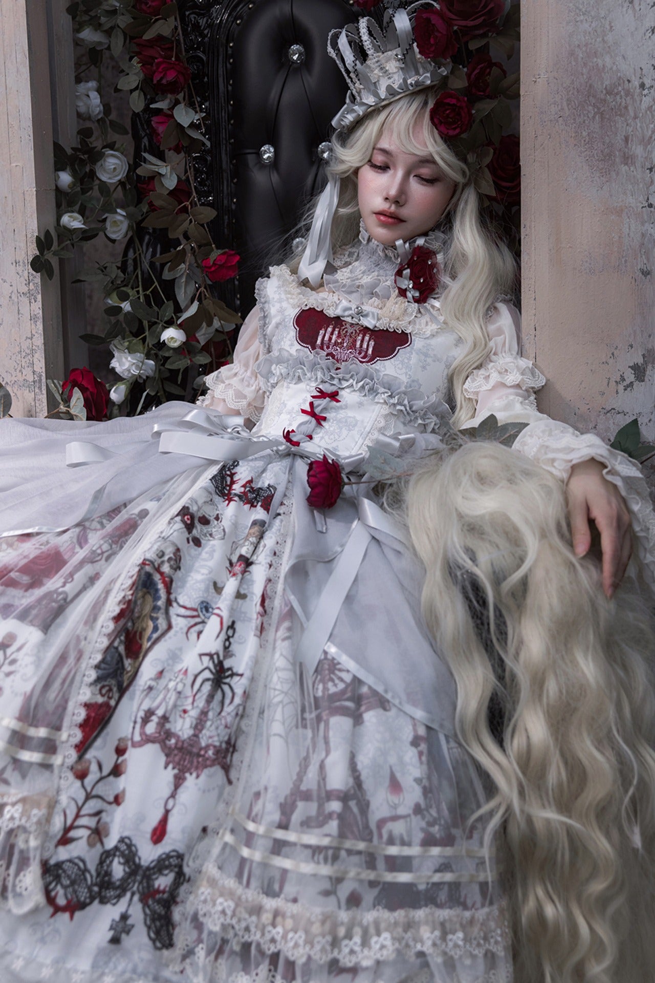 Sleeping Beauty Forest Fairy Tale Gothic Lolita JSK Dress