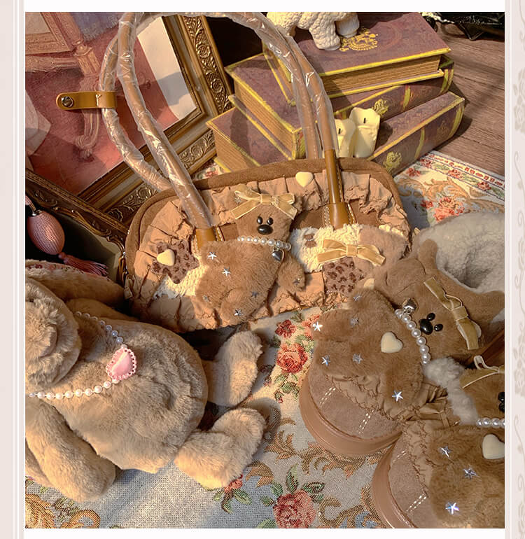 Lolita Sweet Cute Bear Plush Bag LE8010